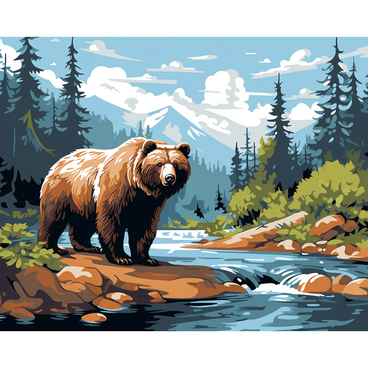 A Brown Bear's Catch - Image 2