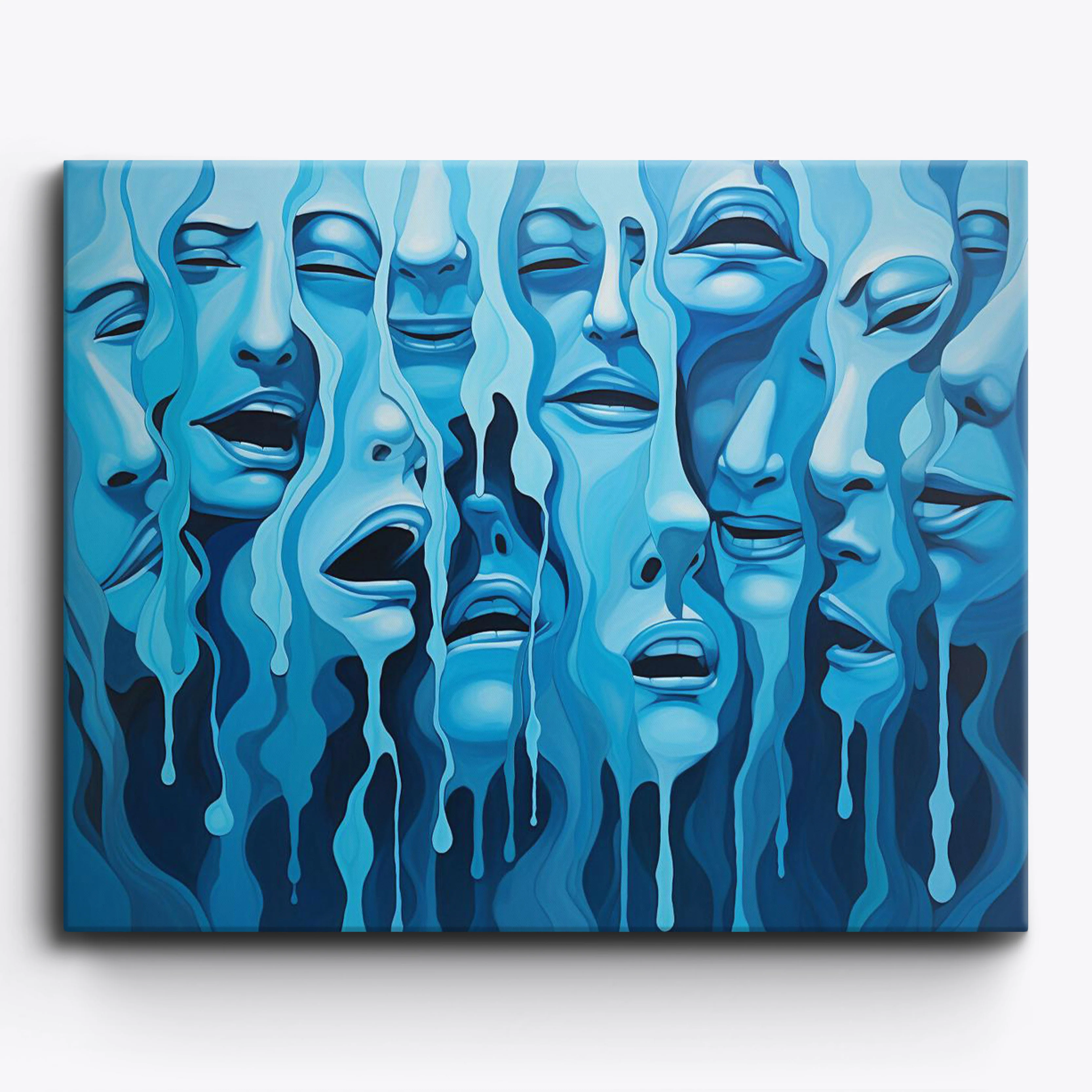 Abstract Blue Meltdown