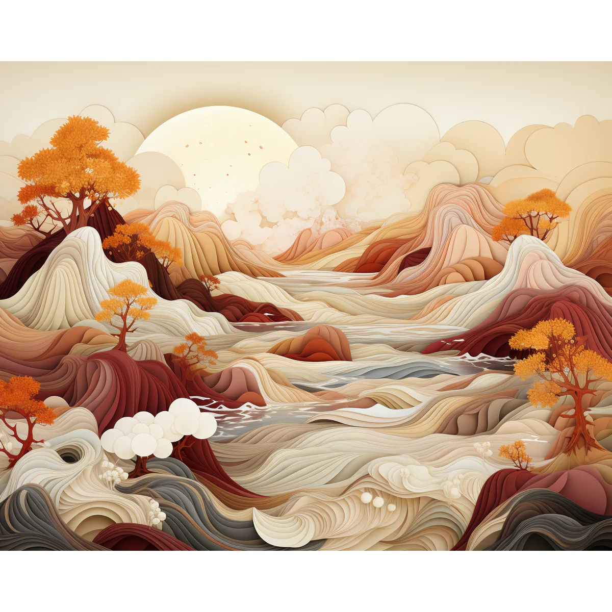 Abstract Mountain Harmony - Image 2