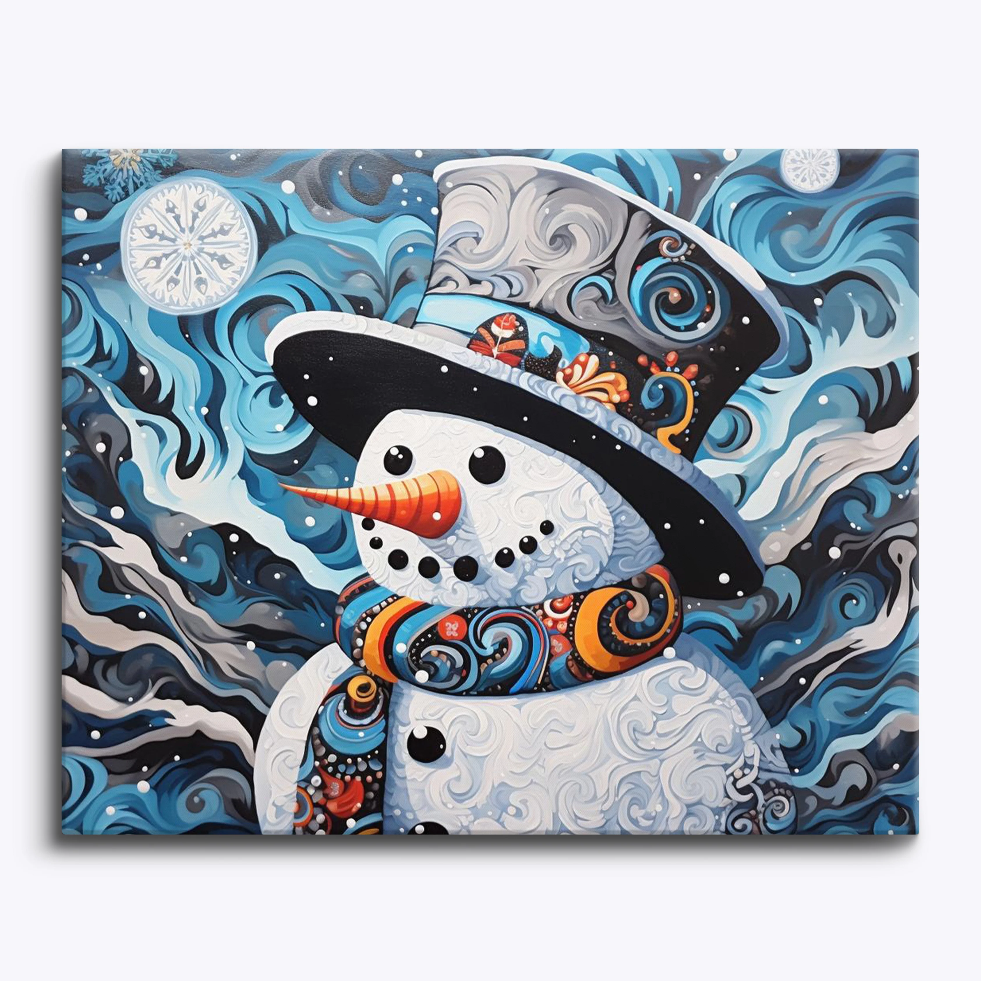 Abstract Snowman