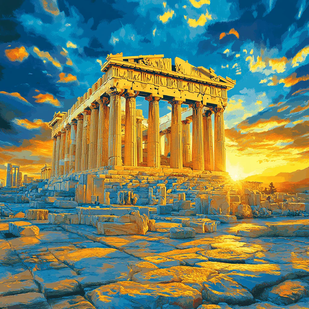Acropolis Sunset Ruins - Image 2