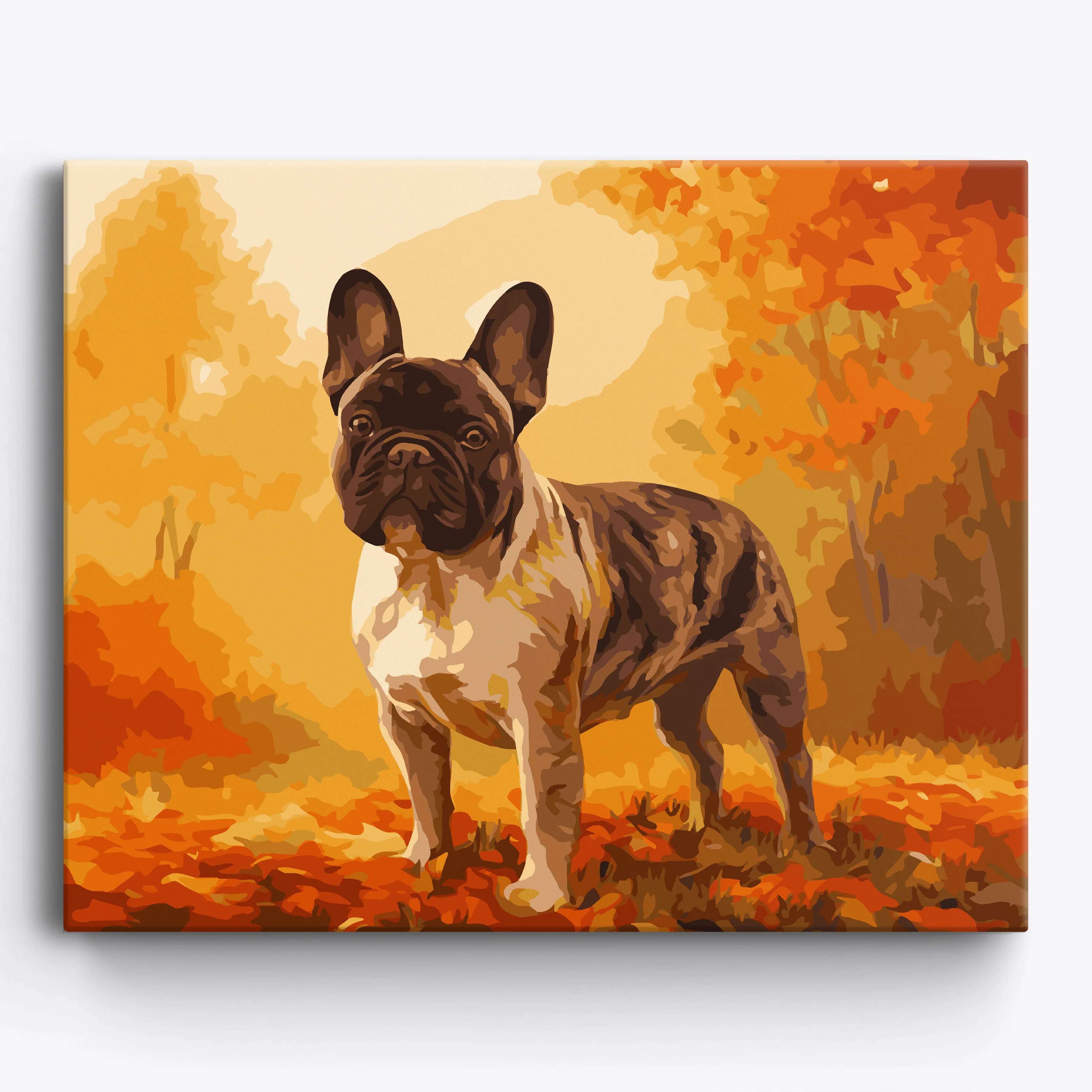 French Bulldog Leafscape