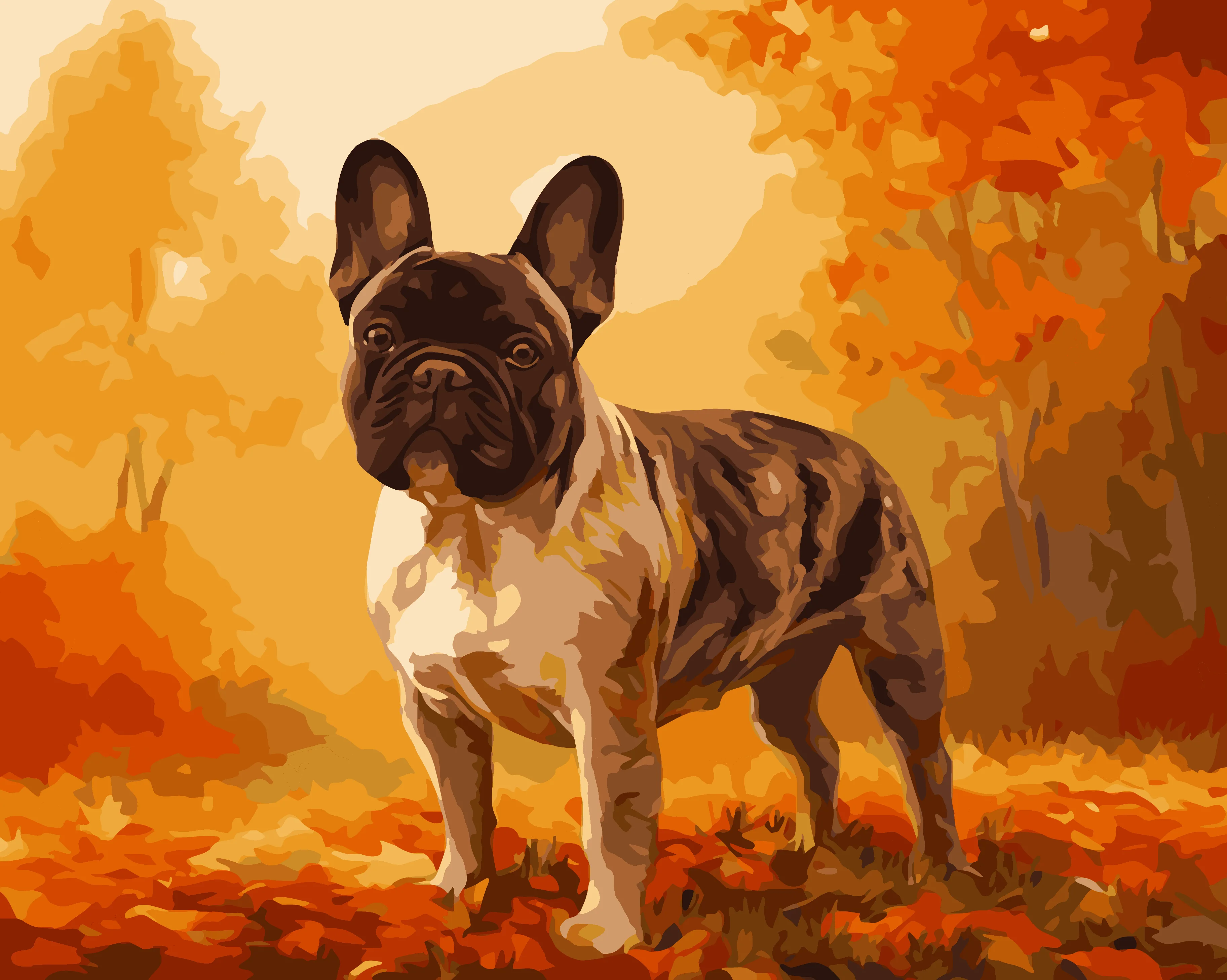 French Bulldog Leafscape - Image 3