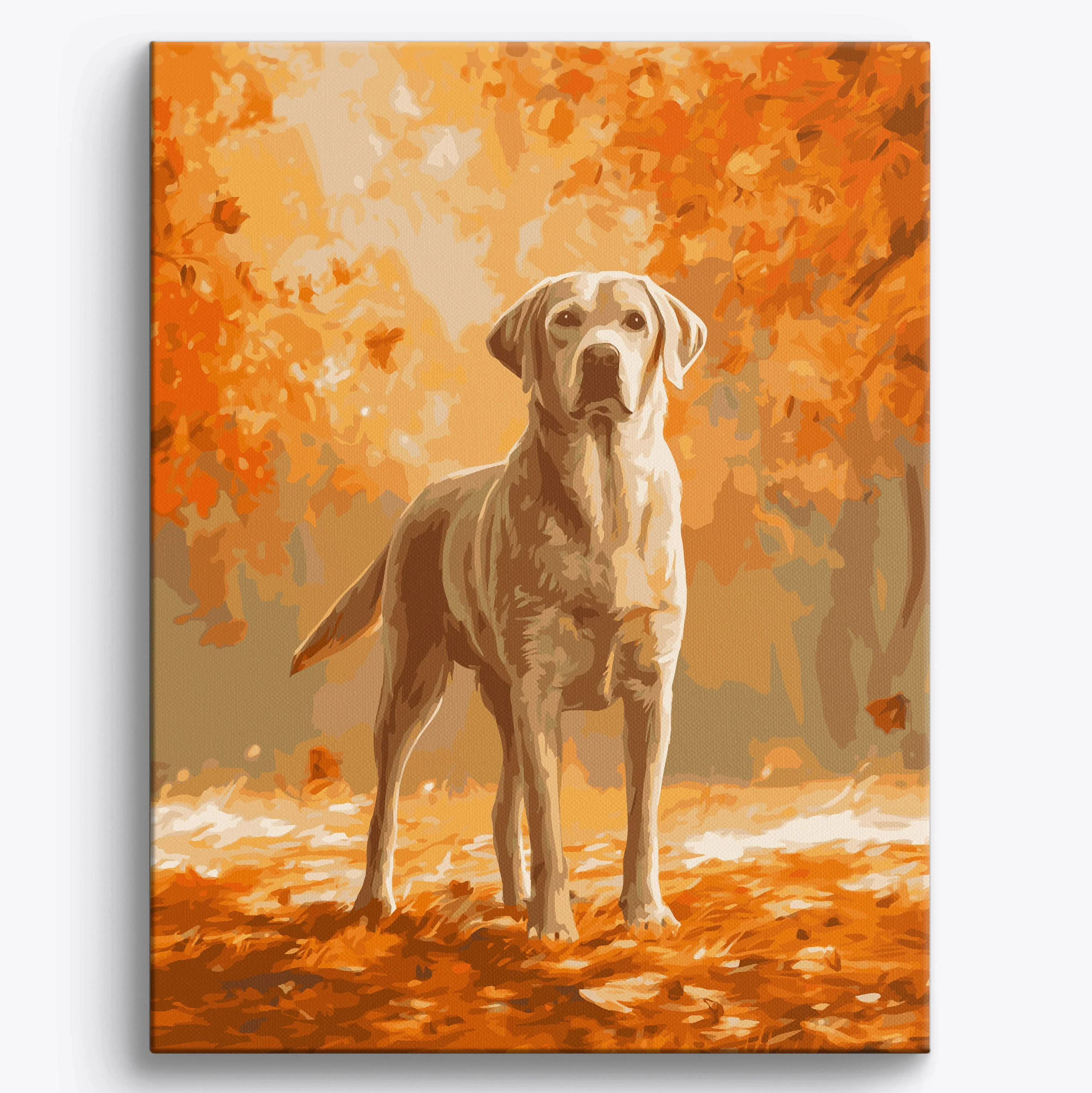 Leafy Labrador Retriever