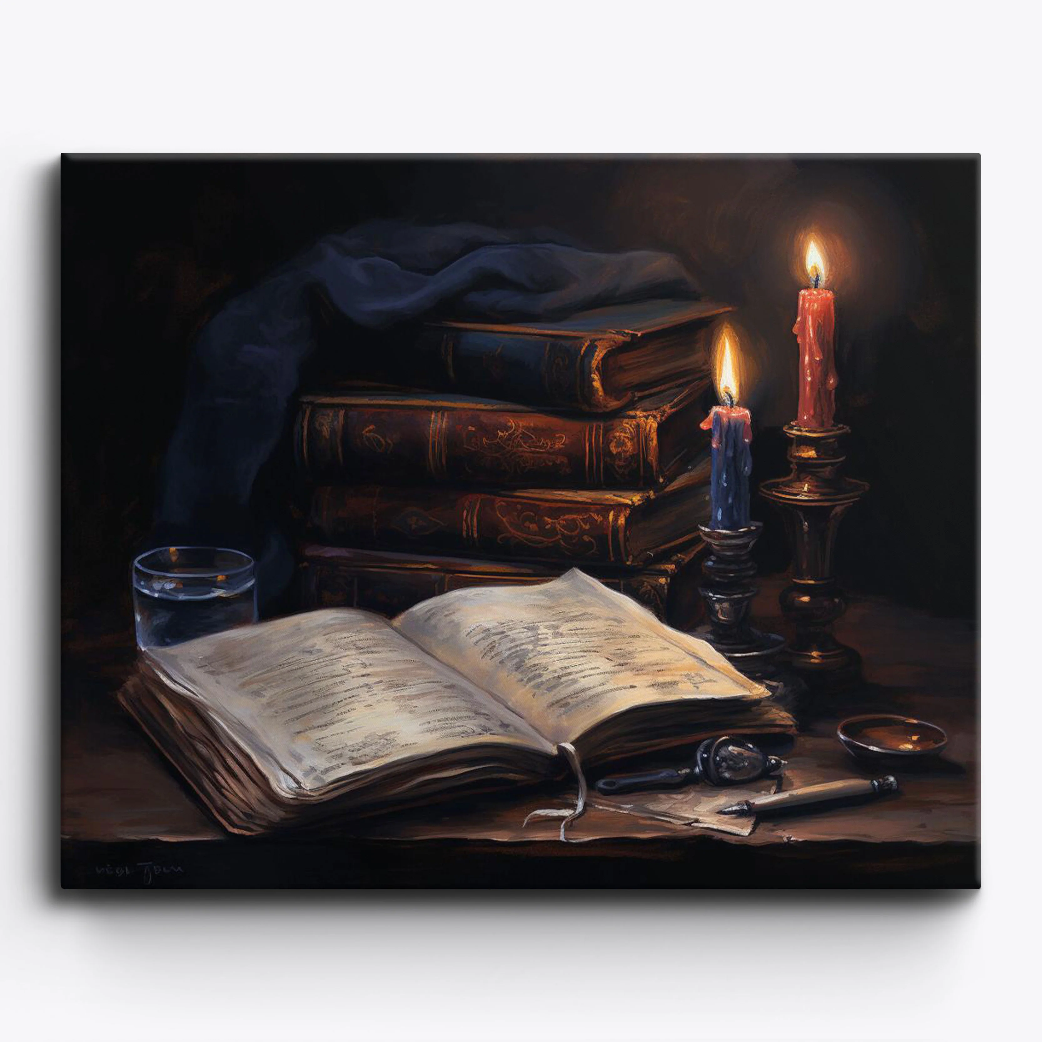 Candle Lit Book