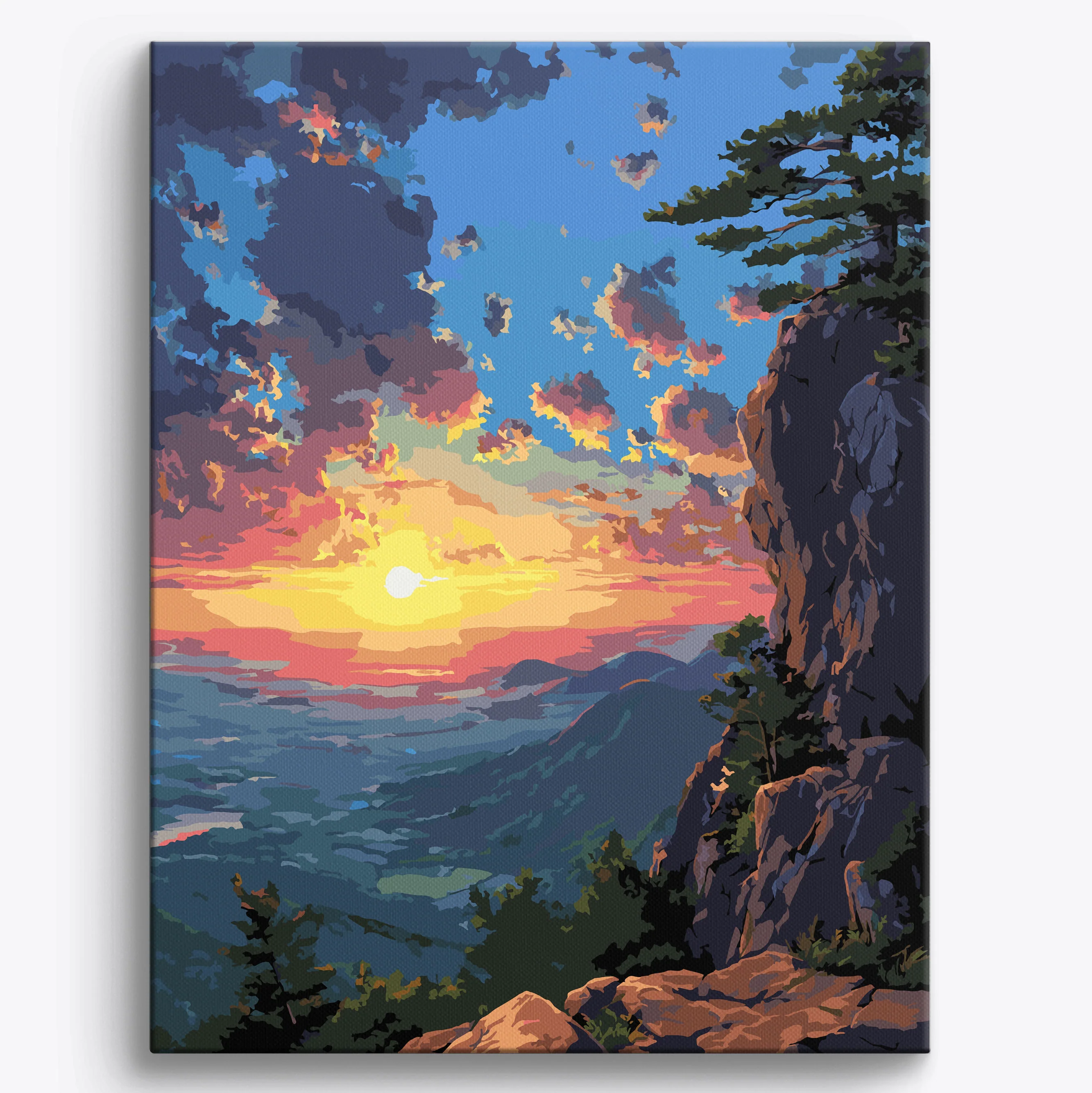 Rocky Cliff Sunrise