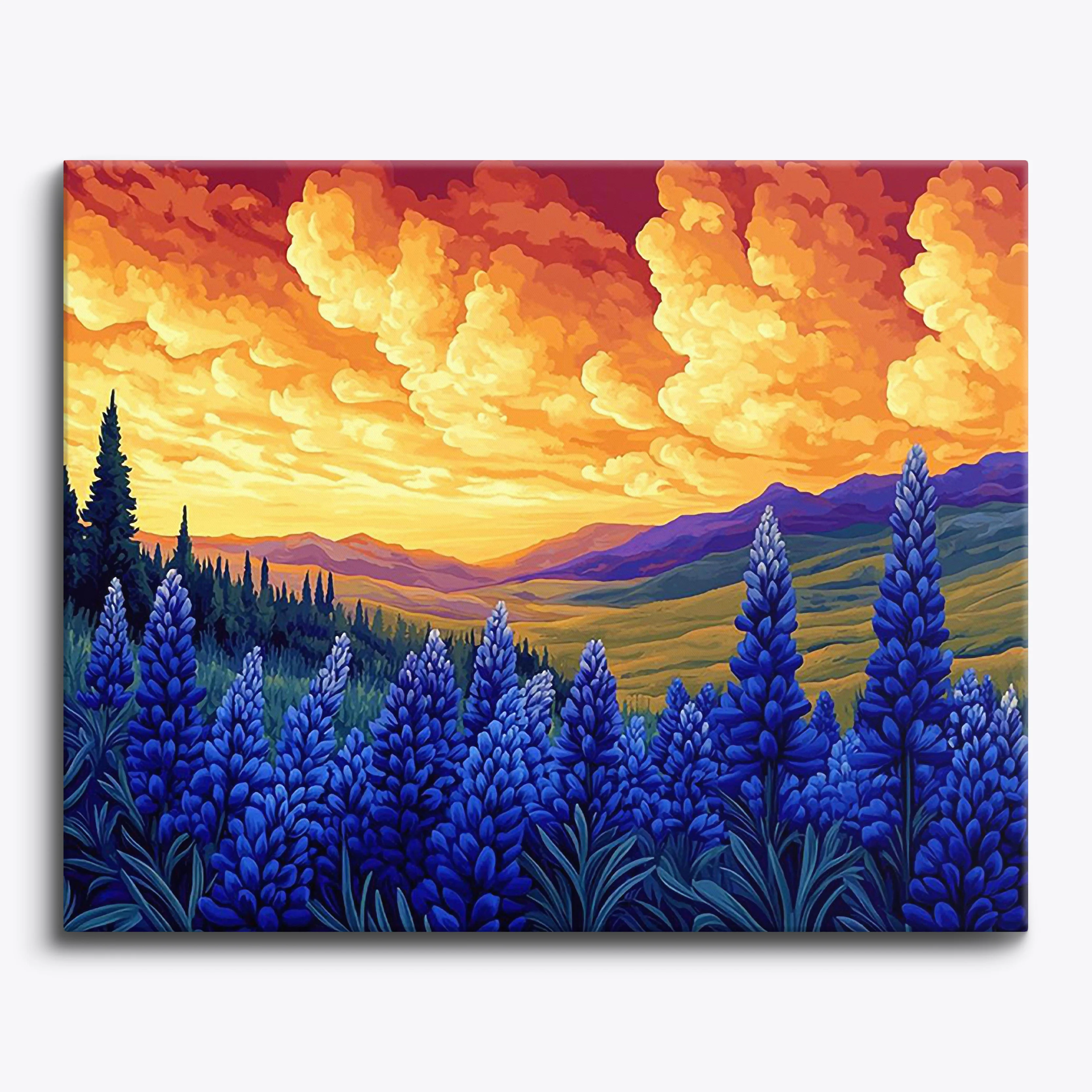 Cloudy Lupines
