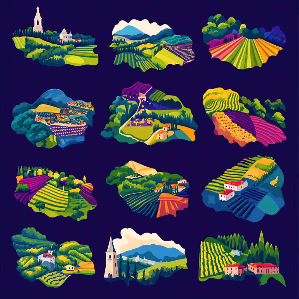 Colorful Regions Map - Image 2