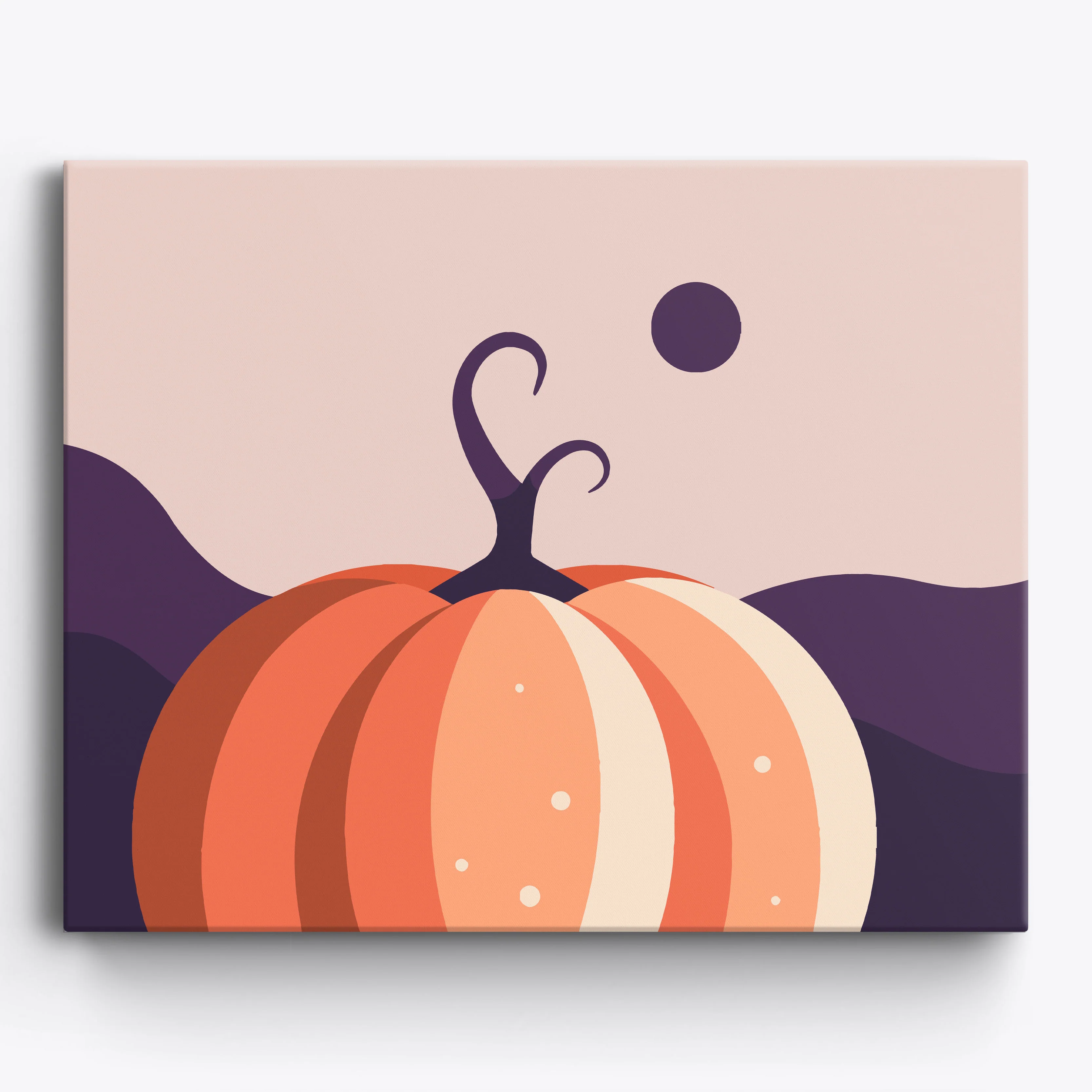 Curled Pumpkin Moon