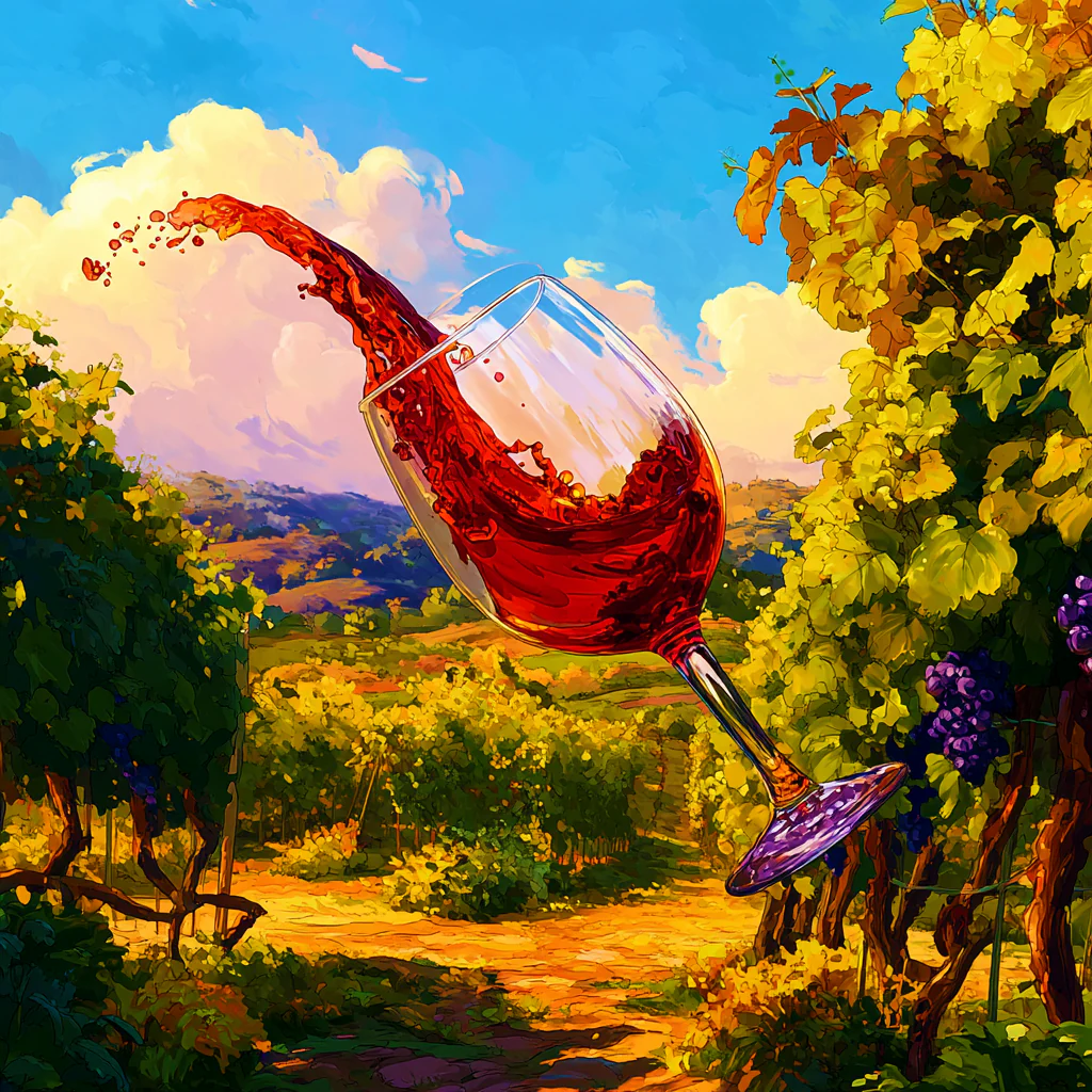 Elegant Wine Dance - Image 2