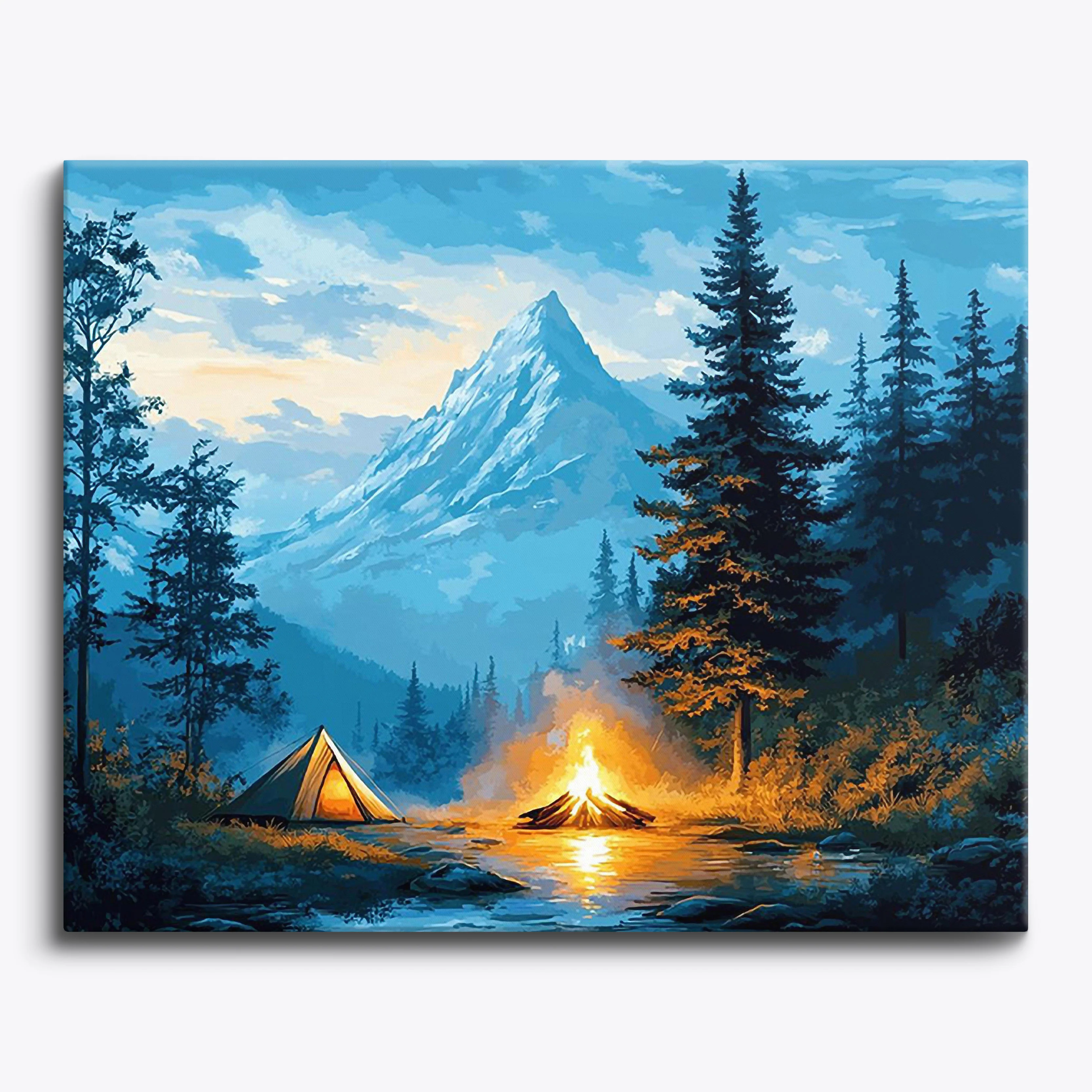 Firelit Forest Retreat