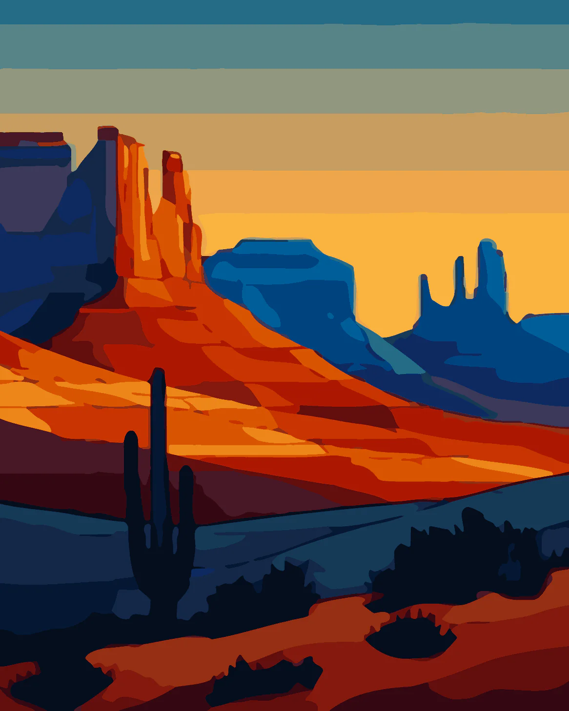 Geometric Desert Rays - Image 3