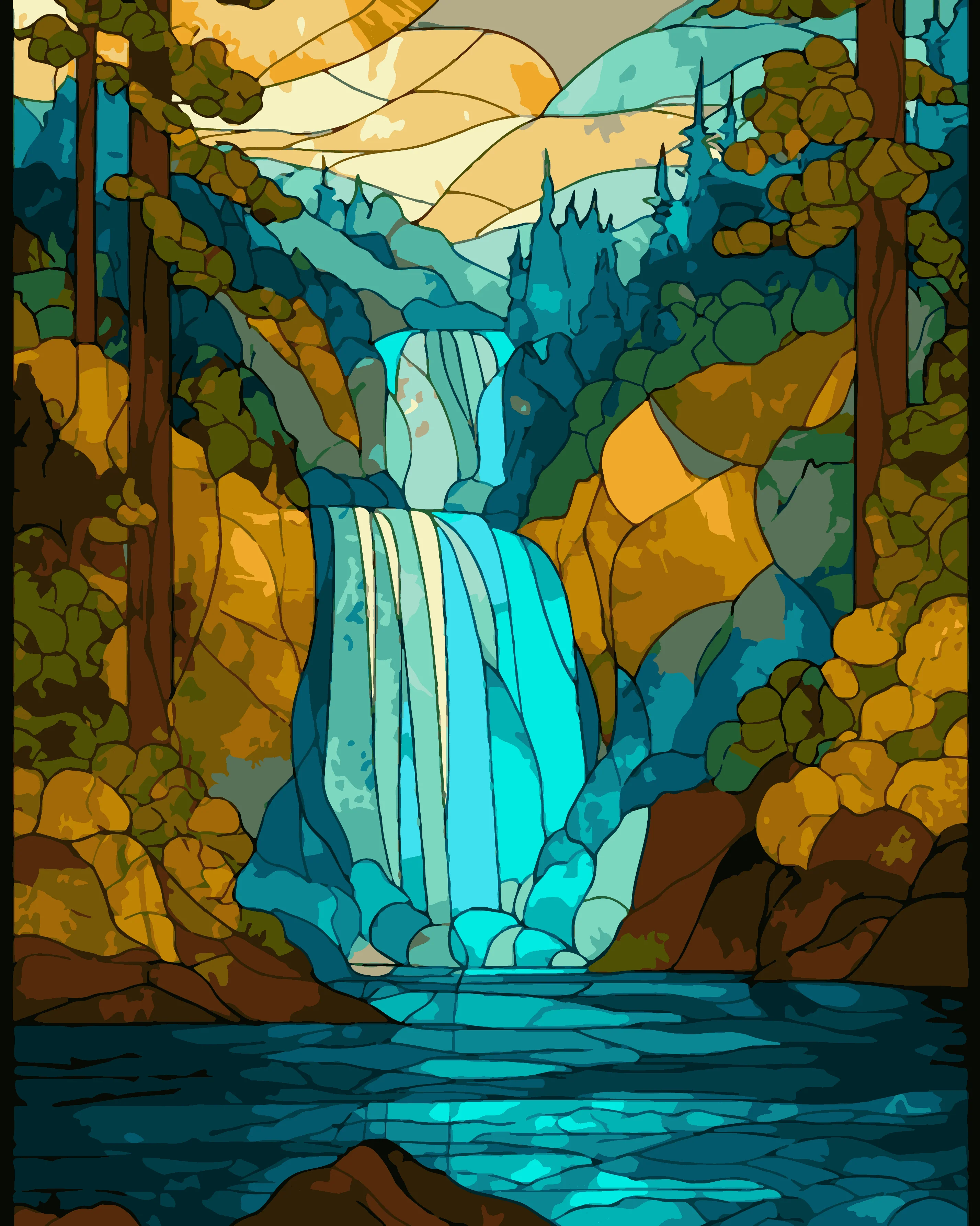 Geometric Waterfall - Image 3