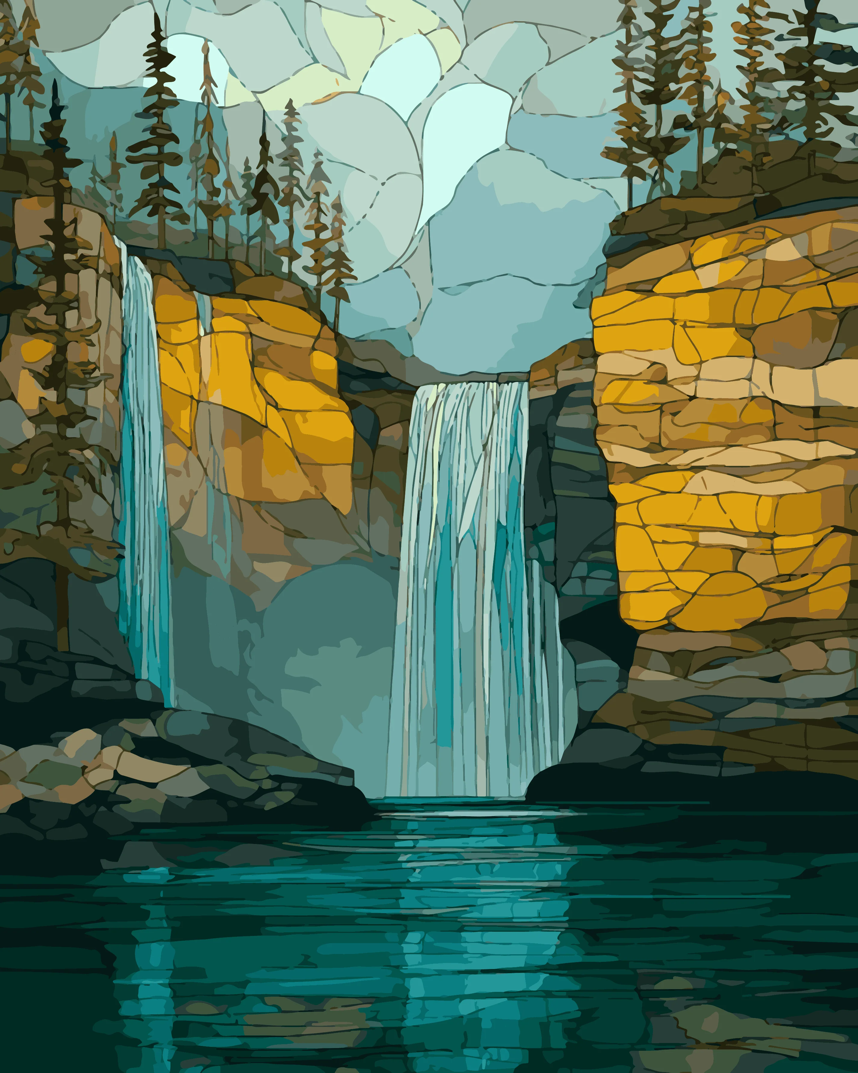 Geometric Waterfall - Image 3