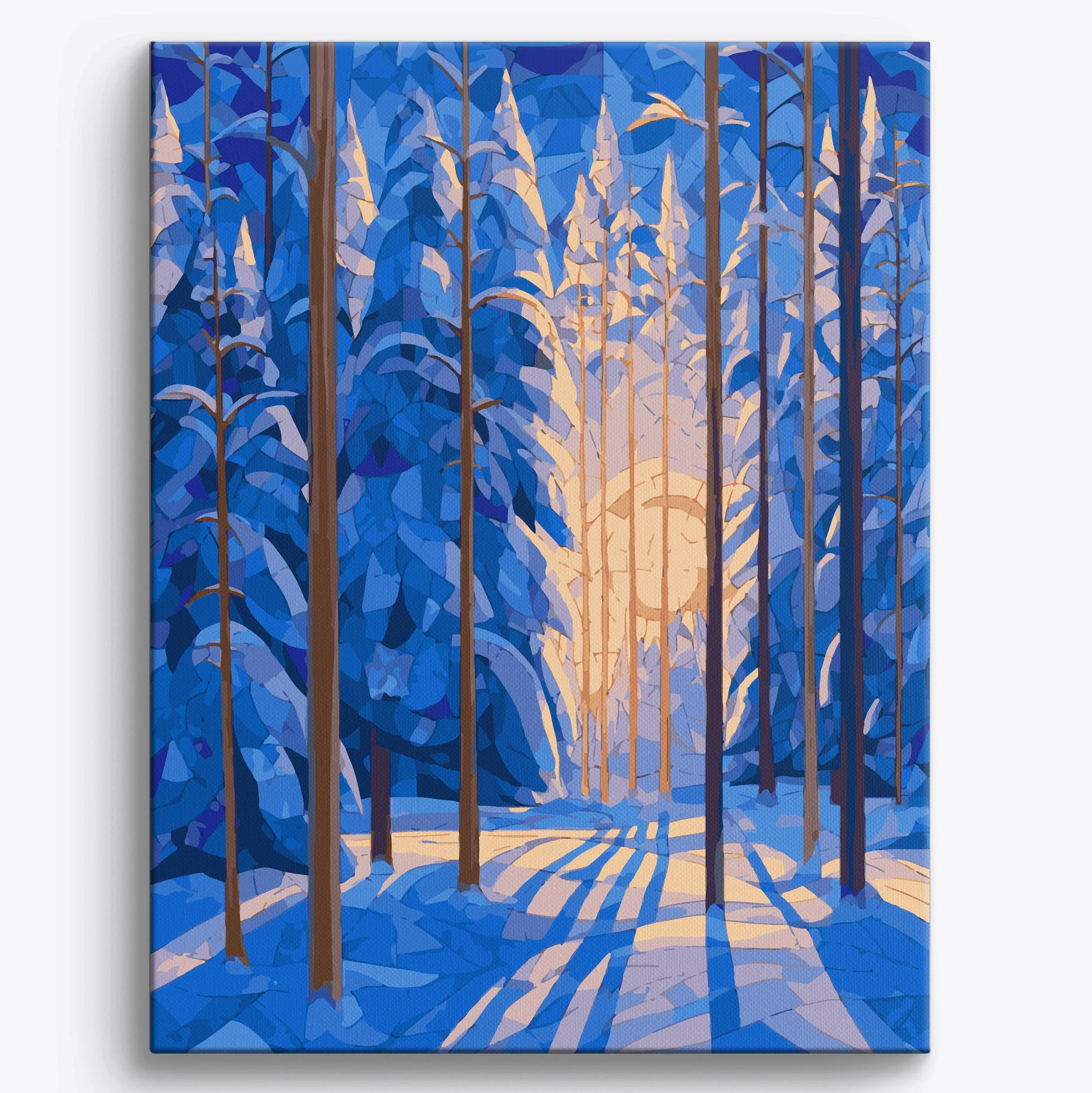 Geometric Winter Forest
