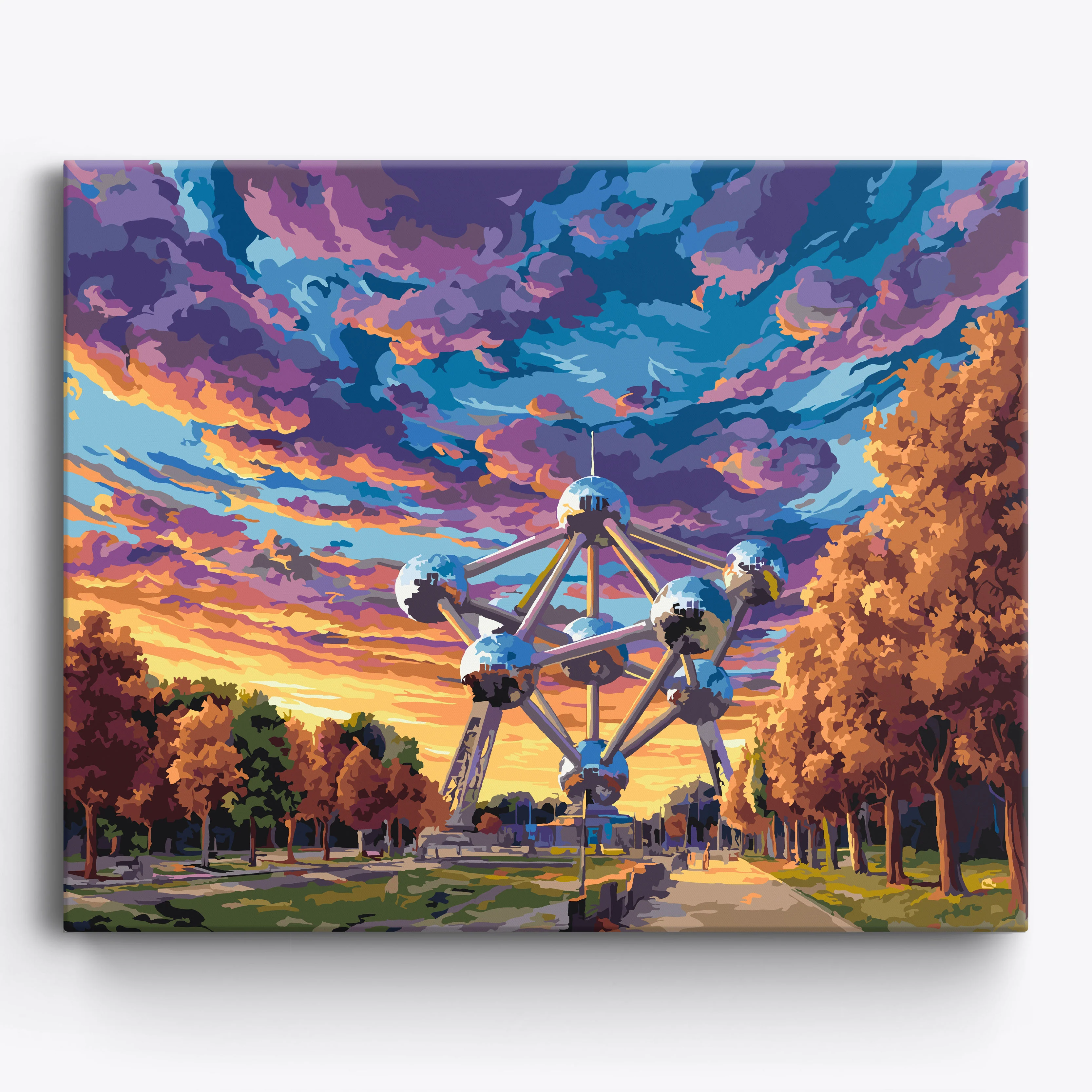 Brussels Atomium Glow