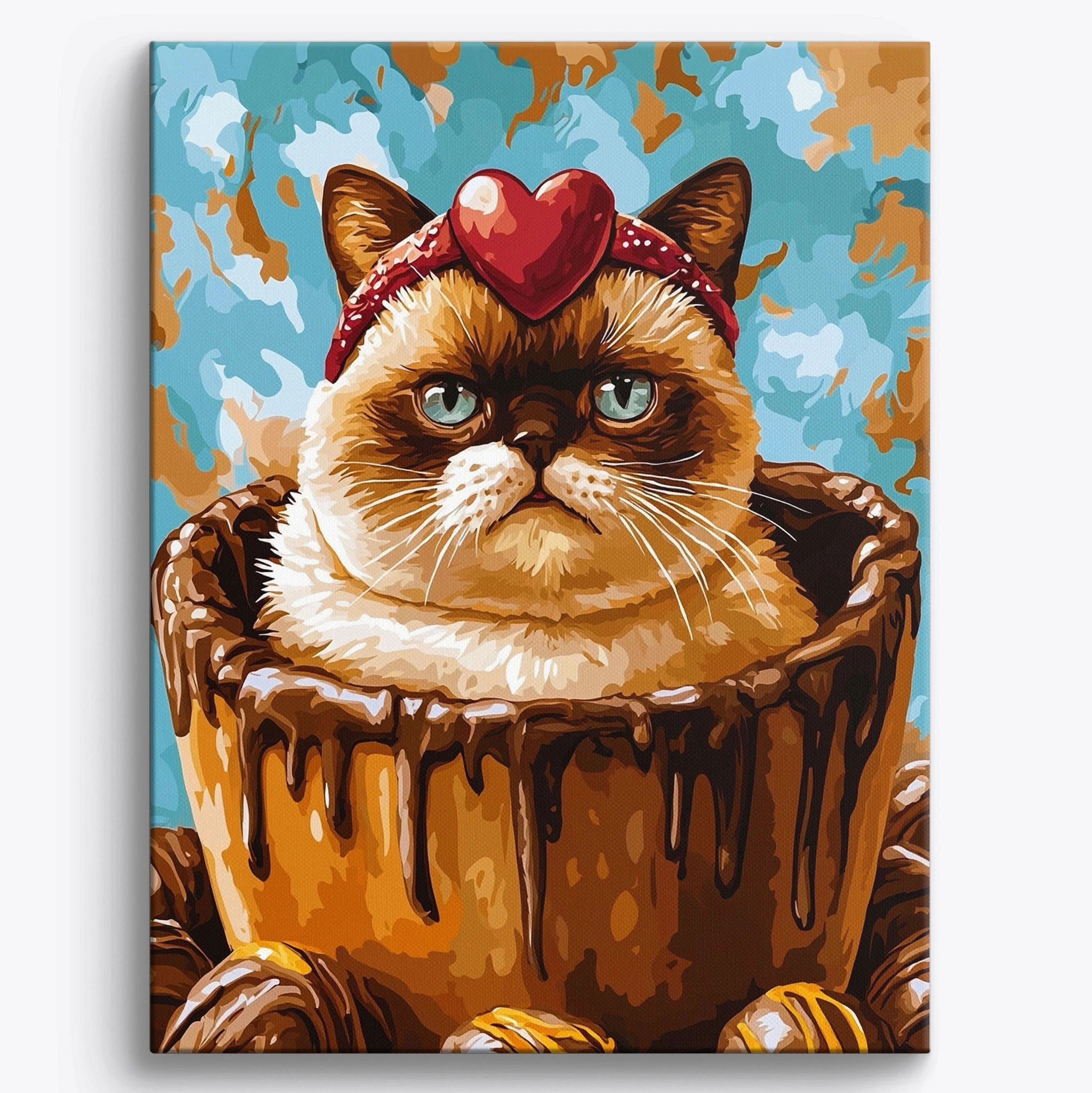 Grumpy Box Cat