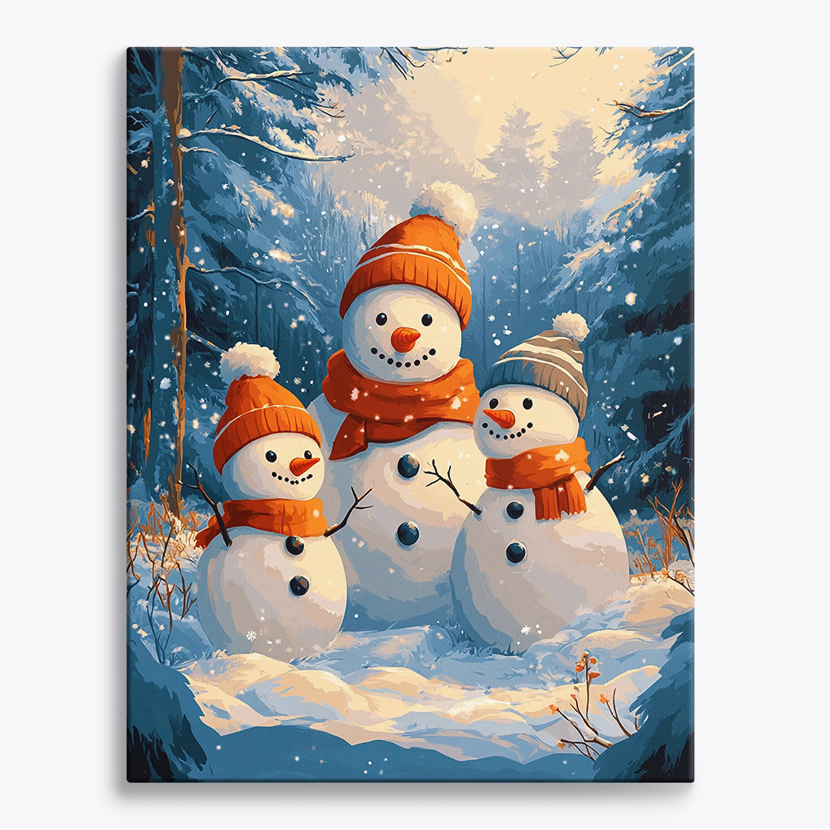 Kawaii Snowman Love