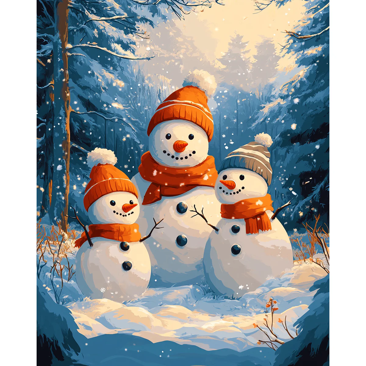 Kawaii Snowman Love - Image 2