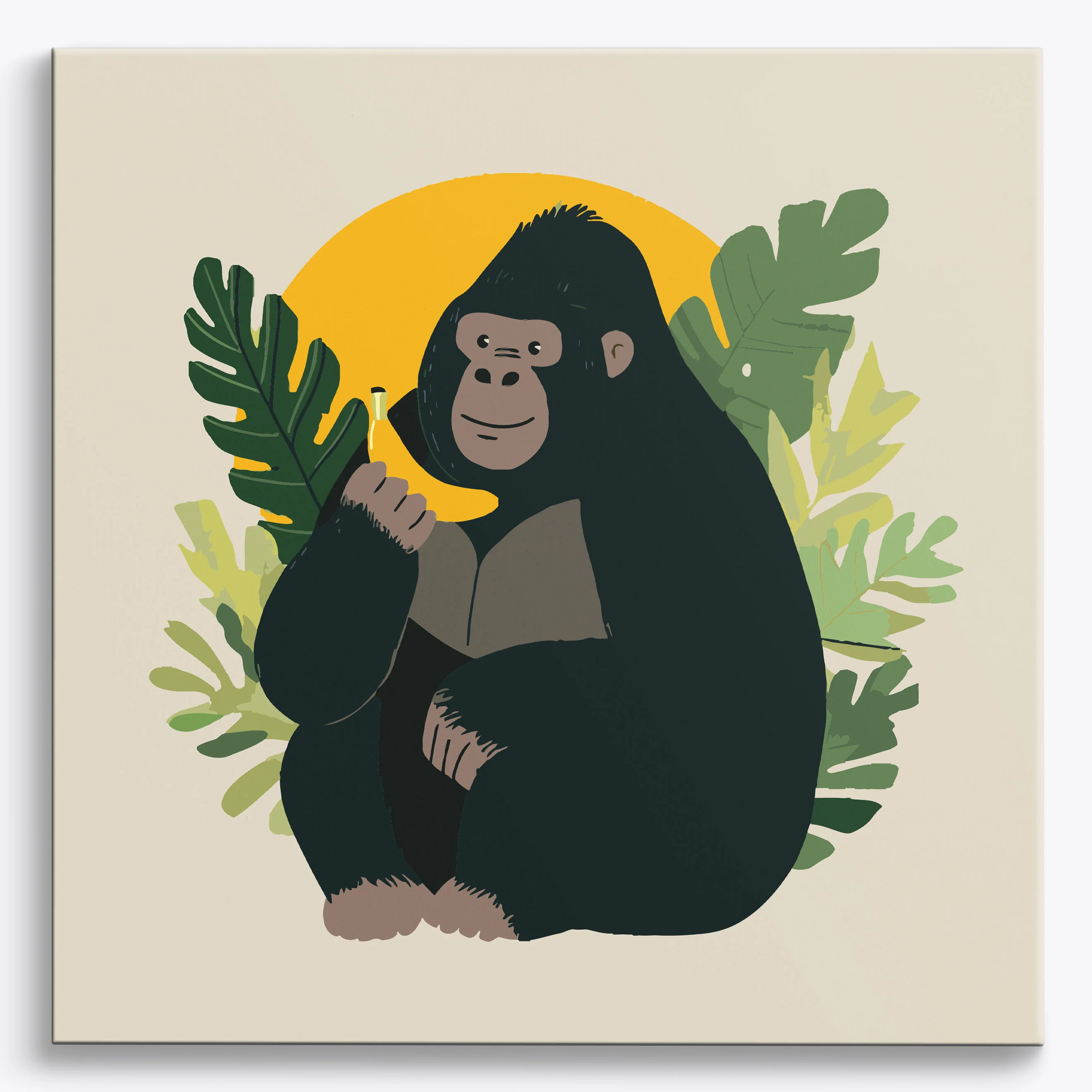 Leafy Primate Pose