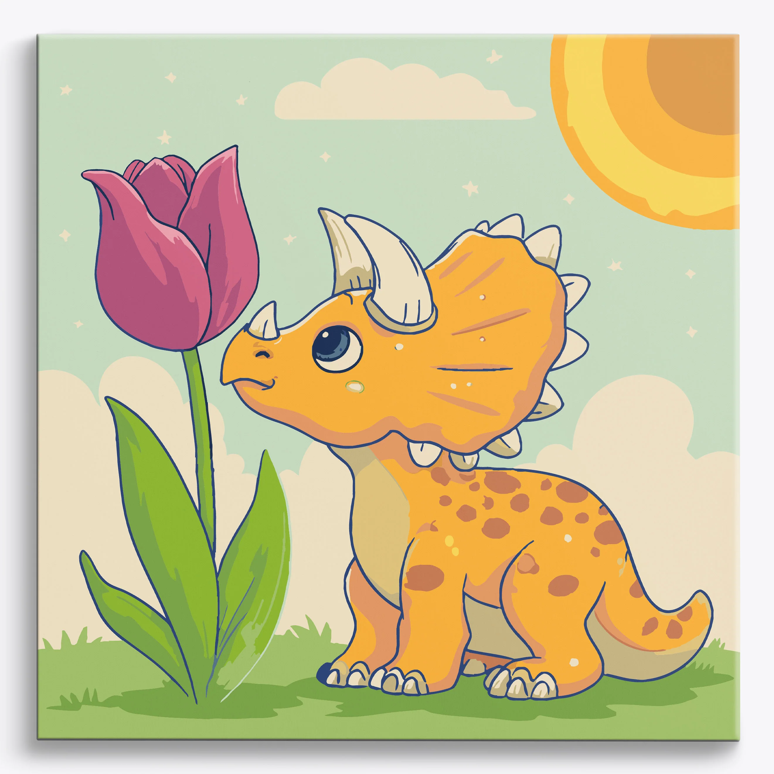 Magenta Triceratops