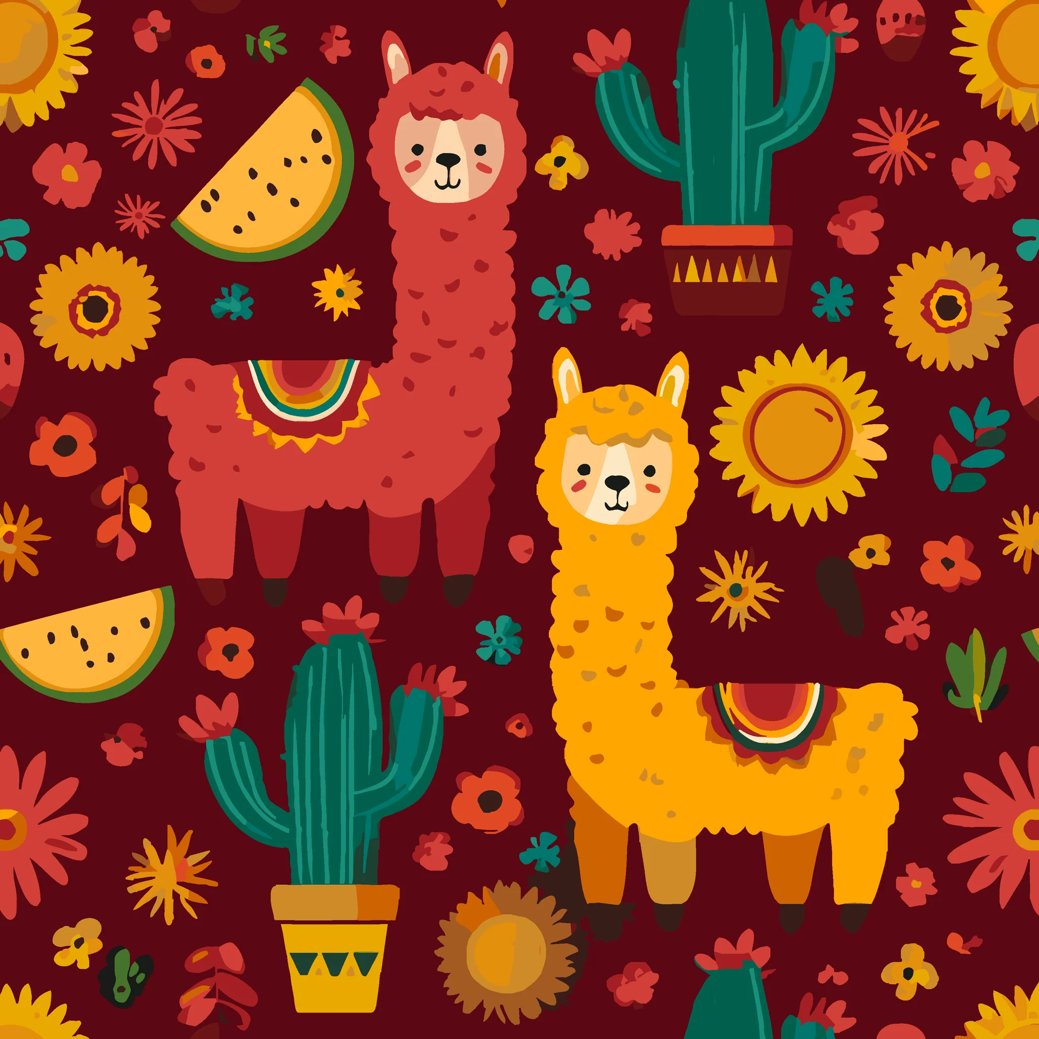 Festive Llamas - Image 2