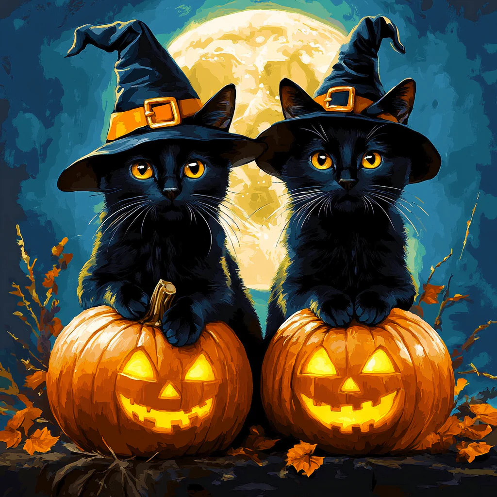 Moonlit Cats - Image 2