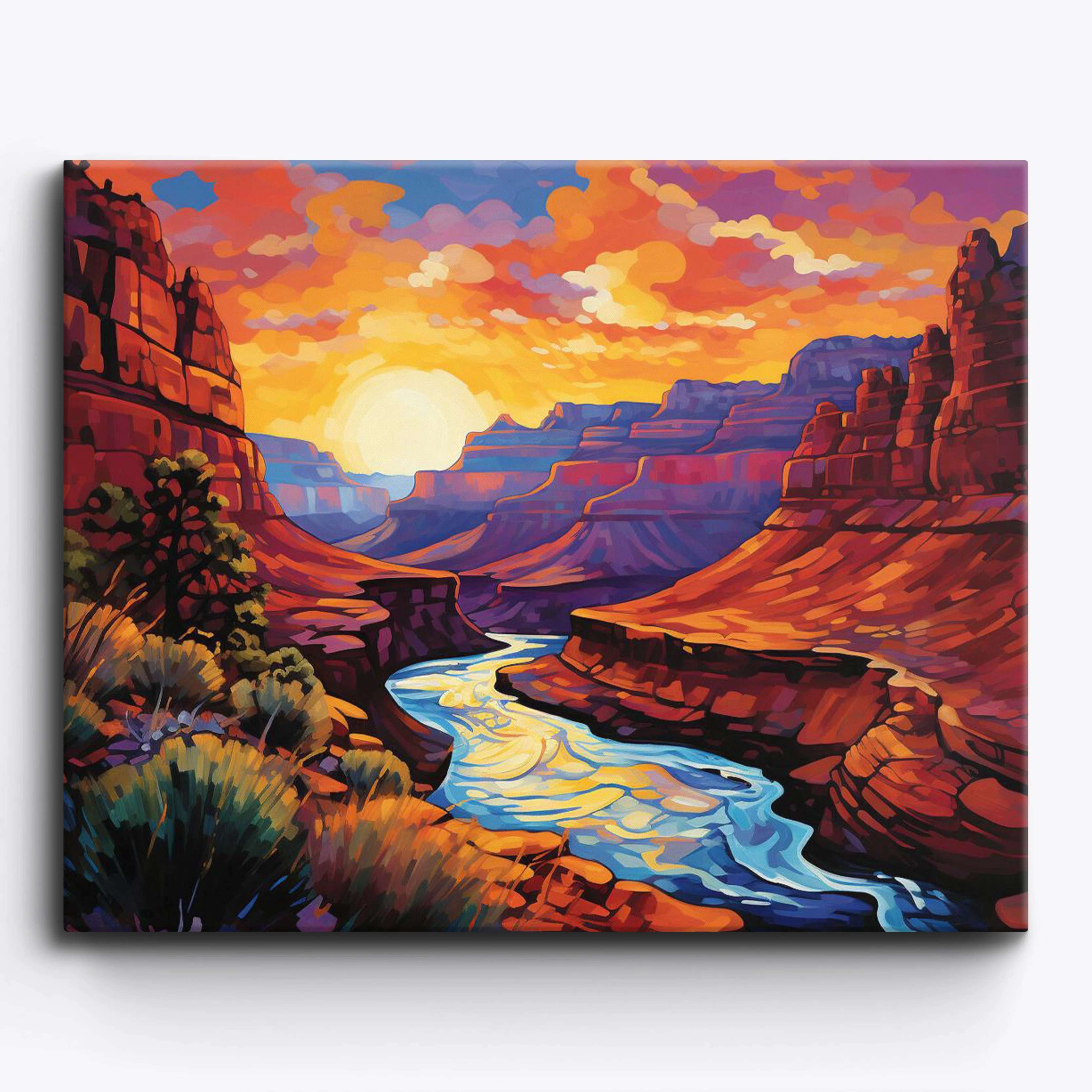 Morning Canyon Hues