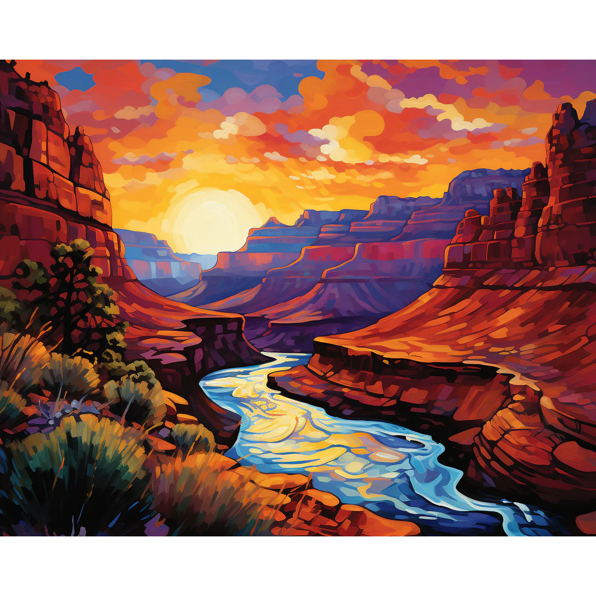 Morning Canyon Hues - Image 2