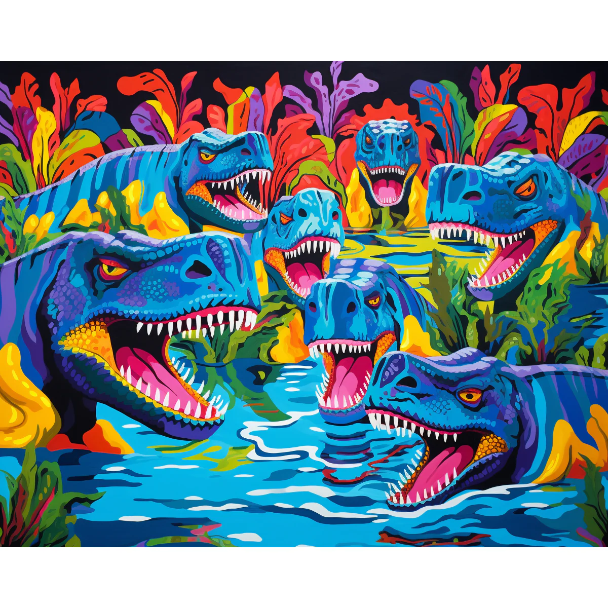 Neon Dino Lake - Image 2