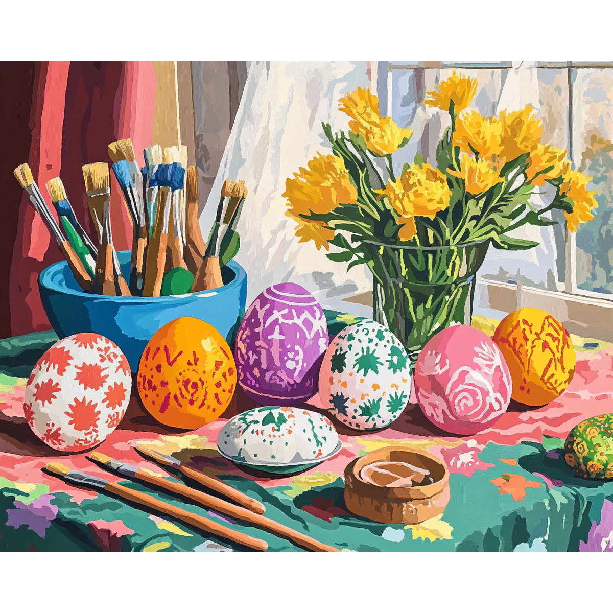 Outlined Easter Scene - Image 2