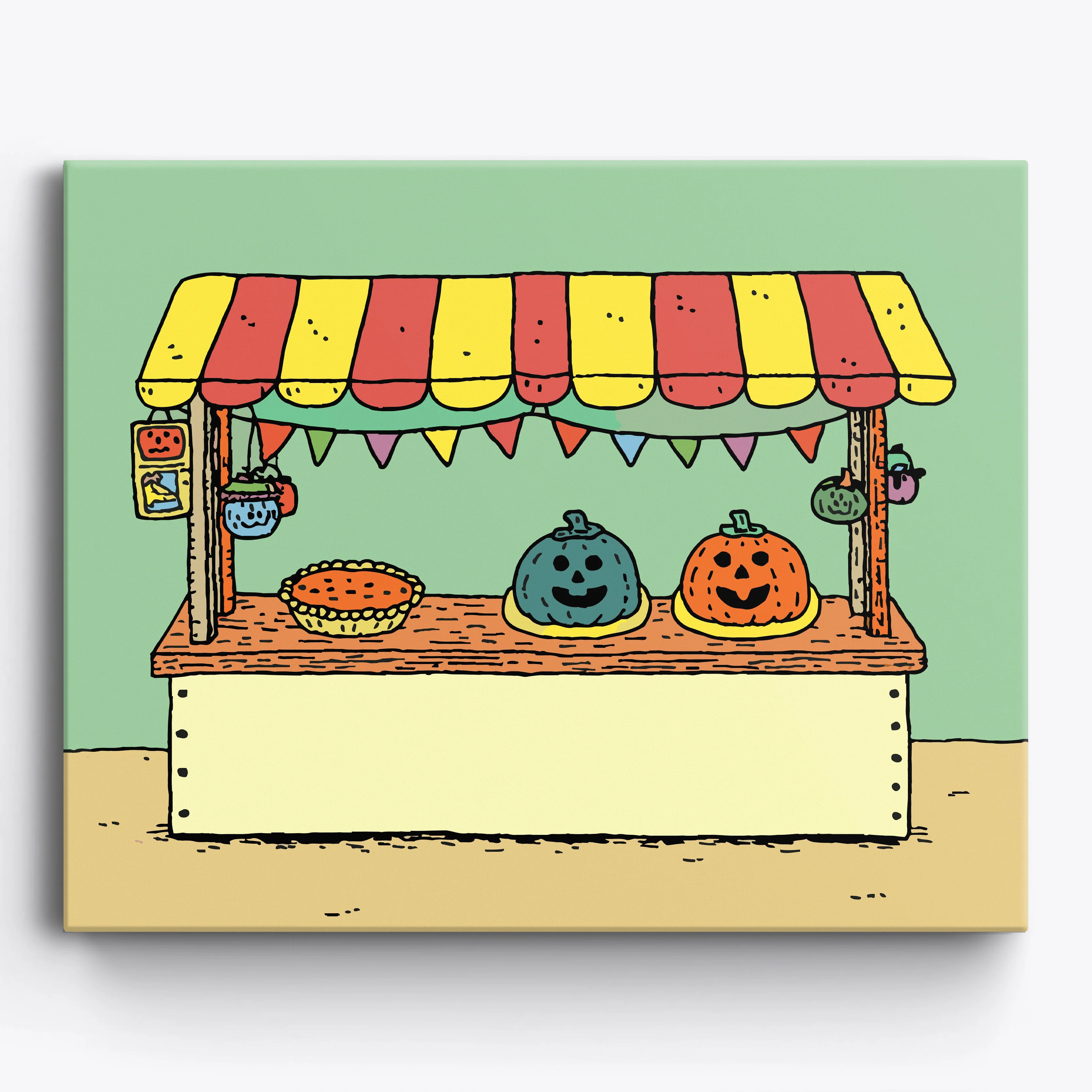 Pumpkin Pennant Scene