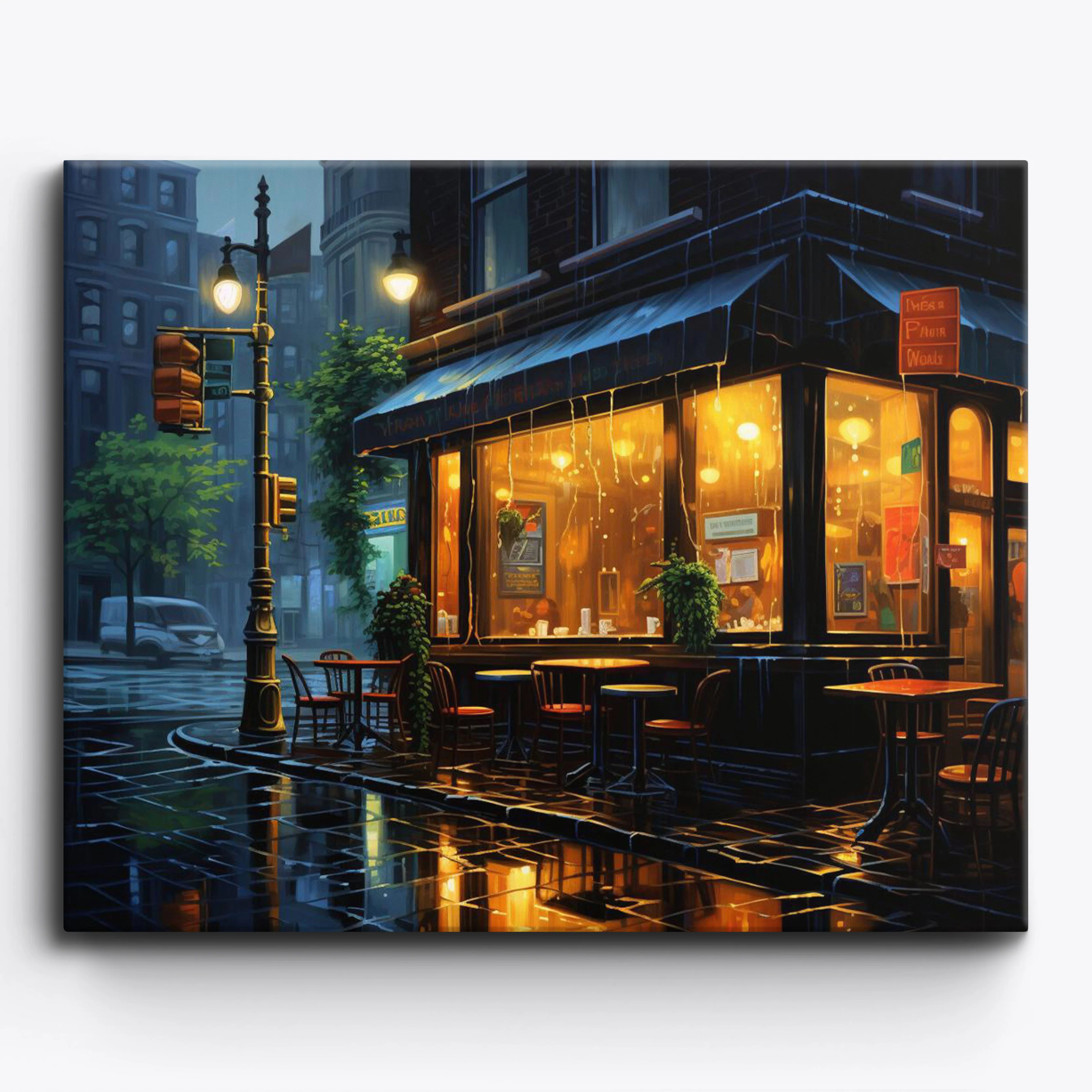 Rainy Coffee Shop