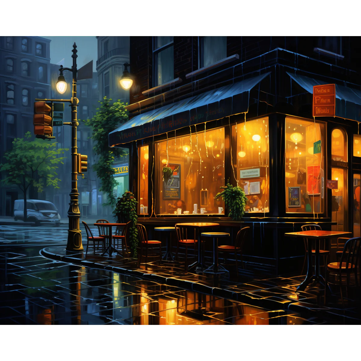 Rainy Coffee Shop - Image 2