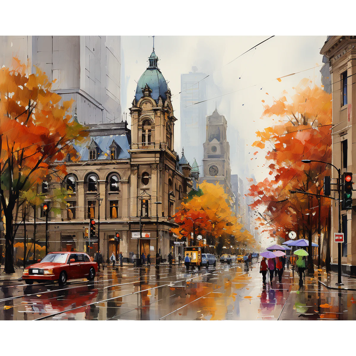 Rainy Intersection - Image 2
