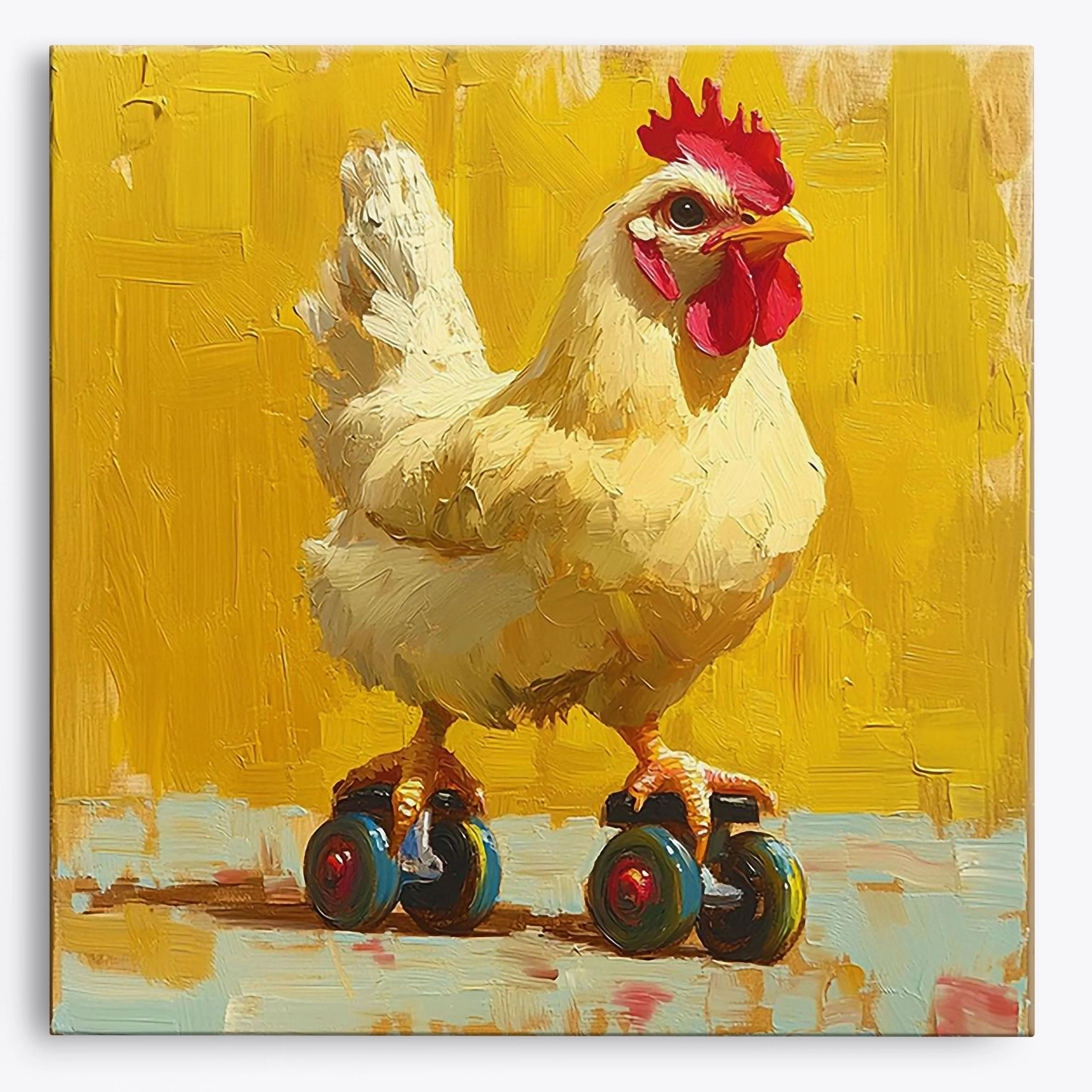 Roller Skating Chicken