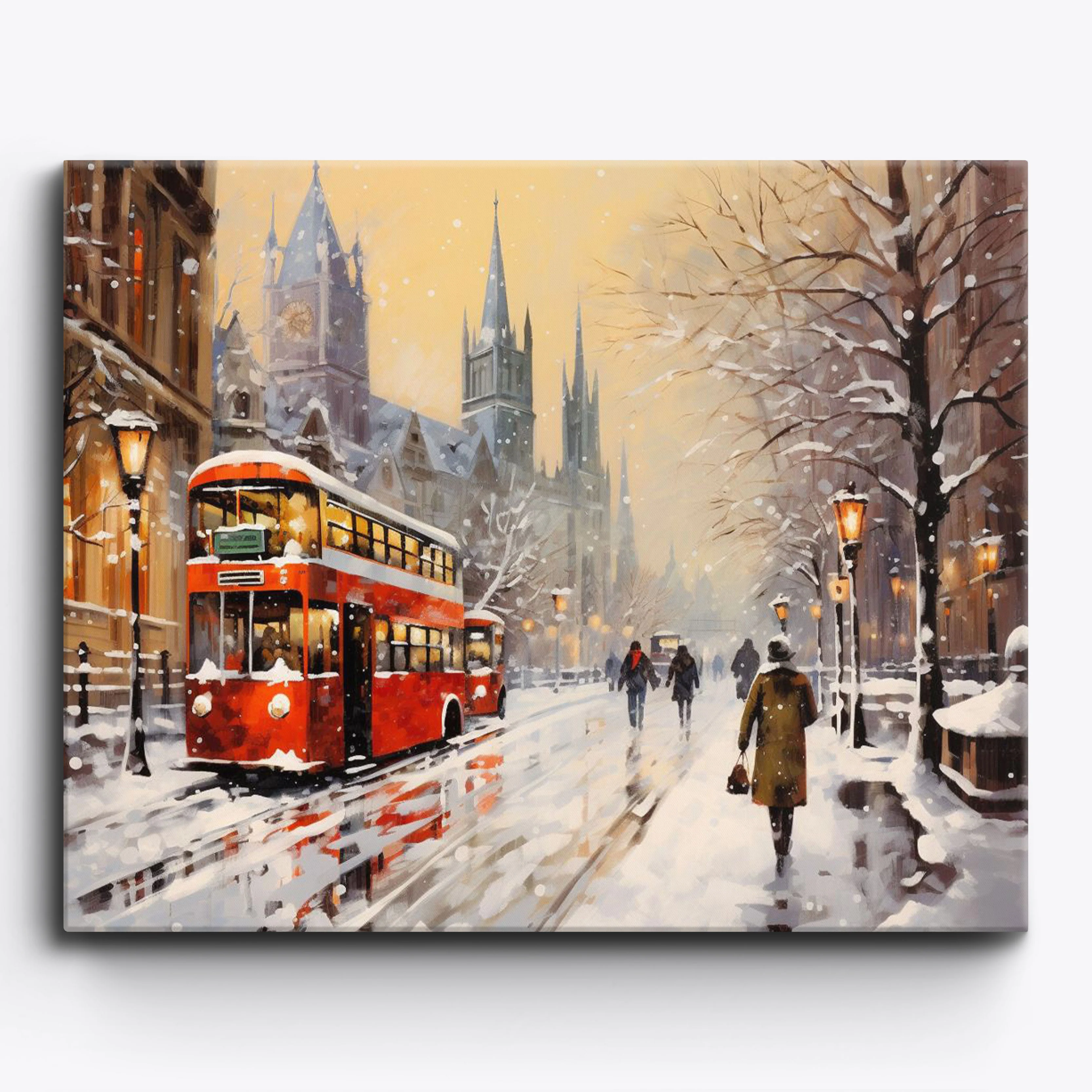 Snow-Kissed London Lane