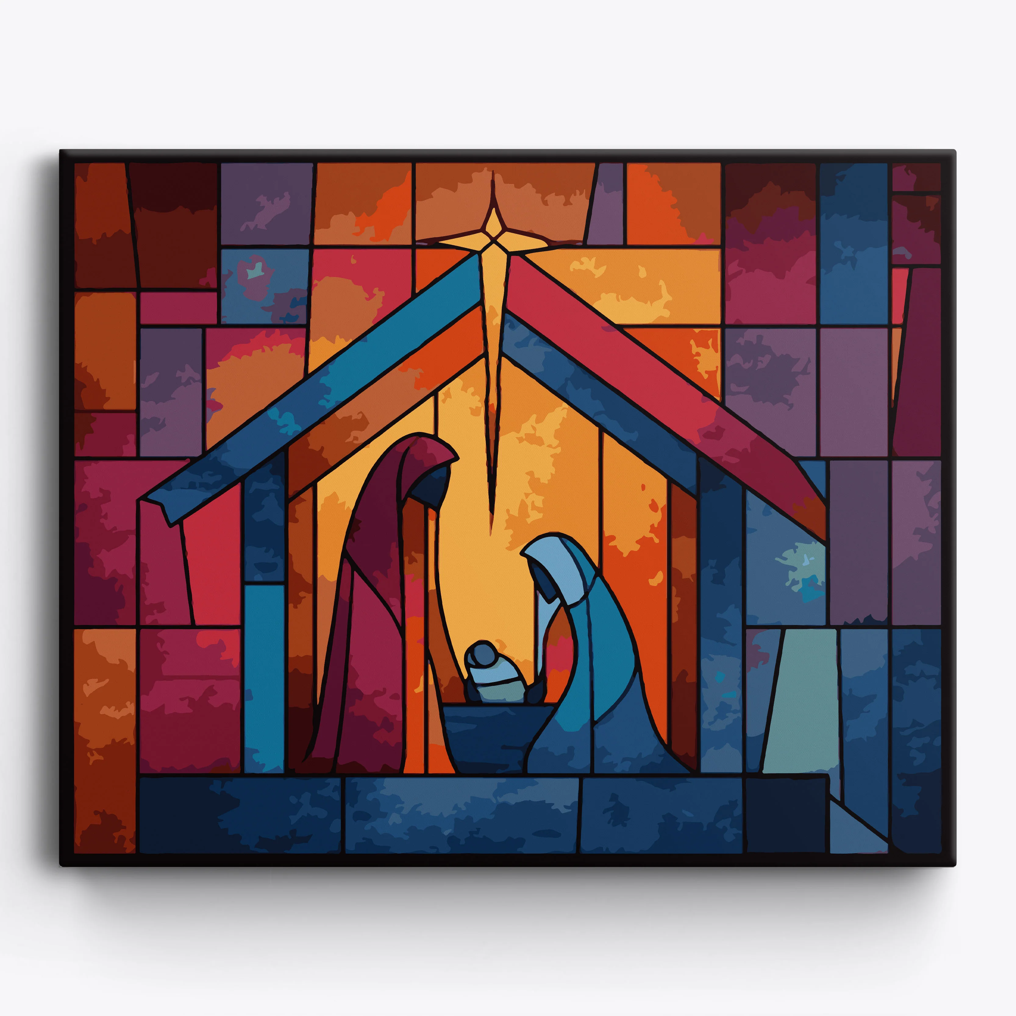 Stainedglass Nativity