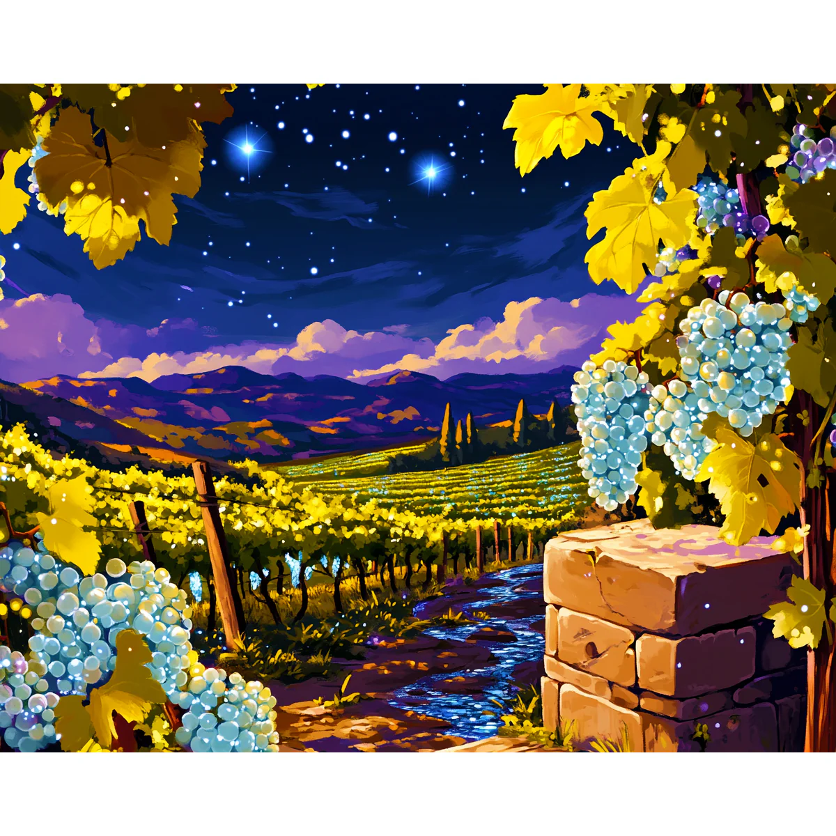 Starlit Vineyard - Image 2