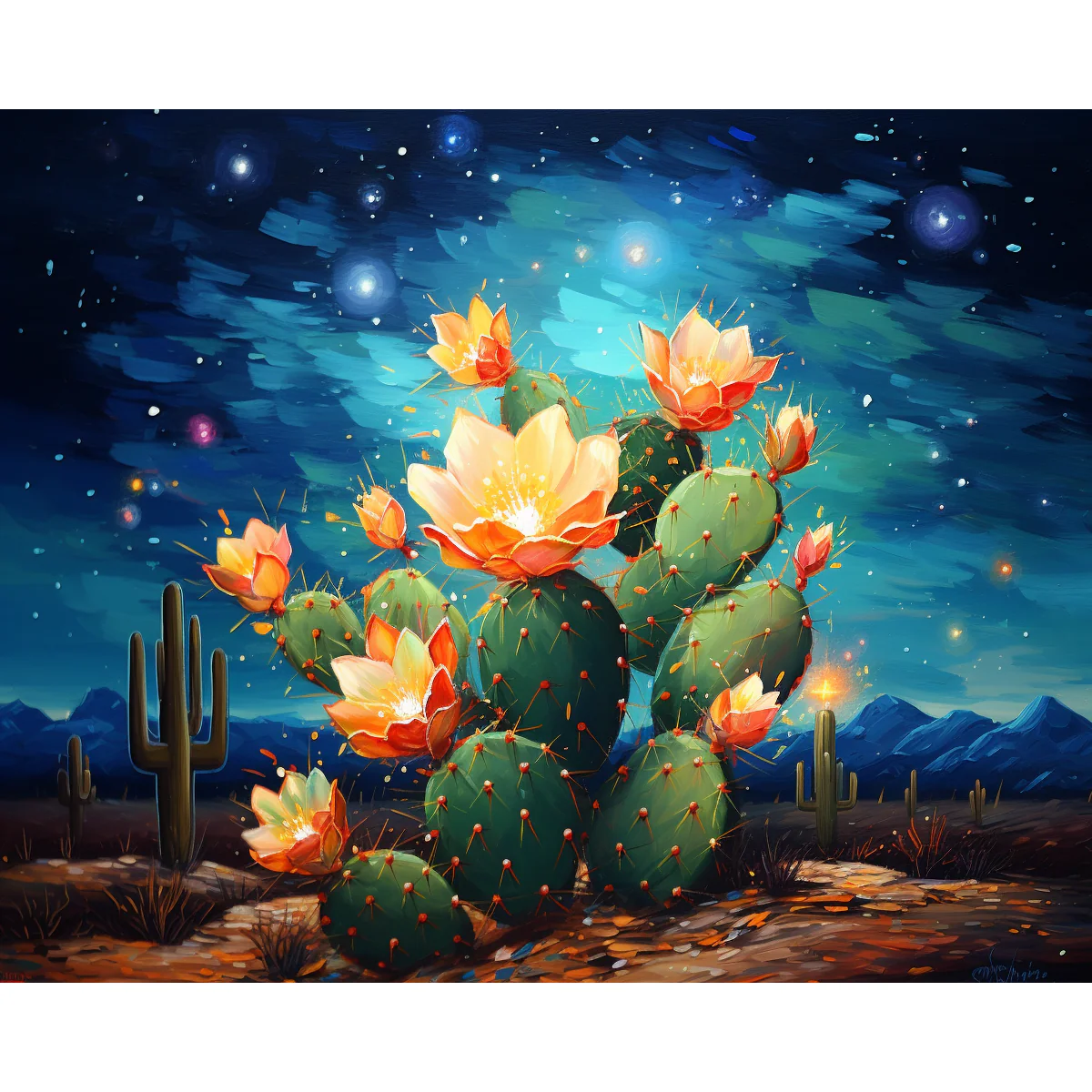 Starry Cactus Bloom - Image 2