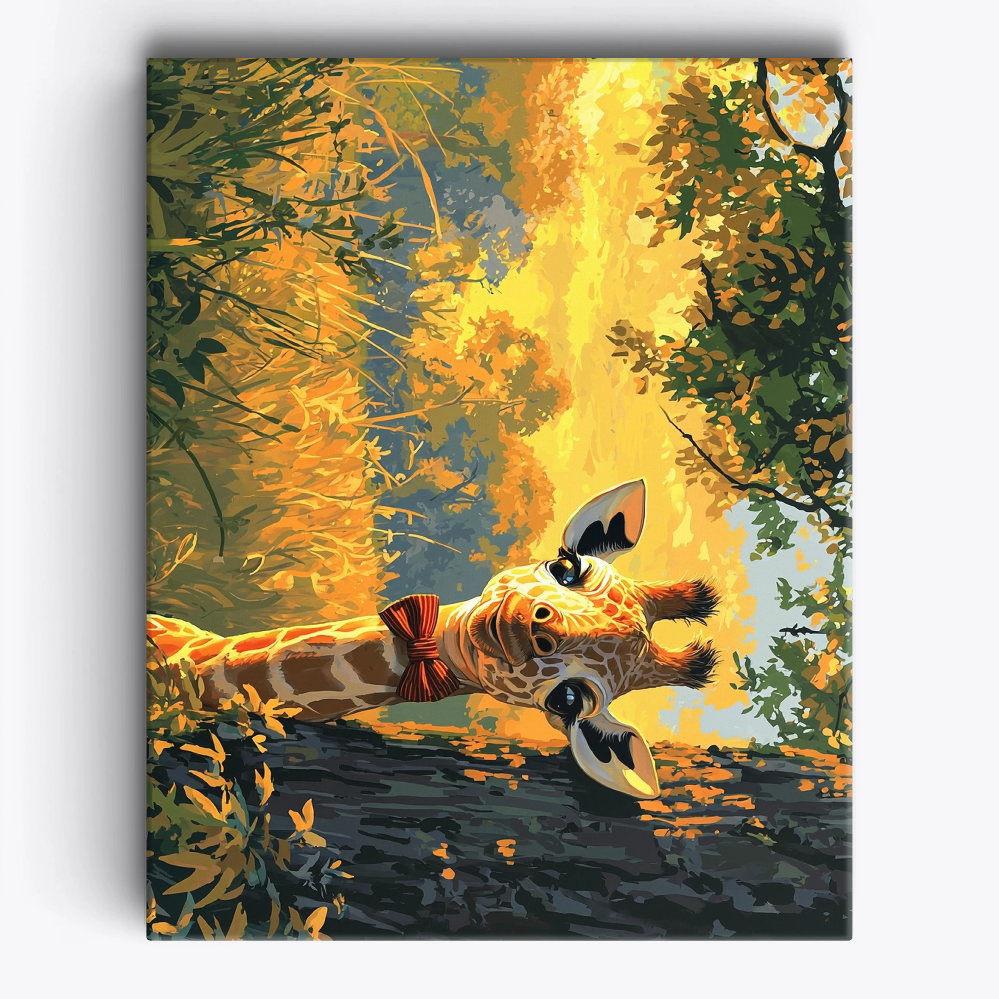 Sunset Bowtie Giraffe