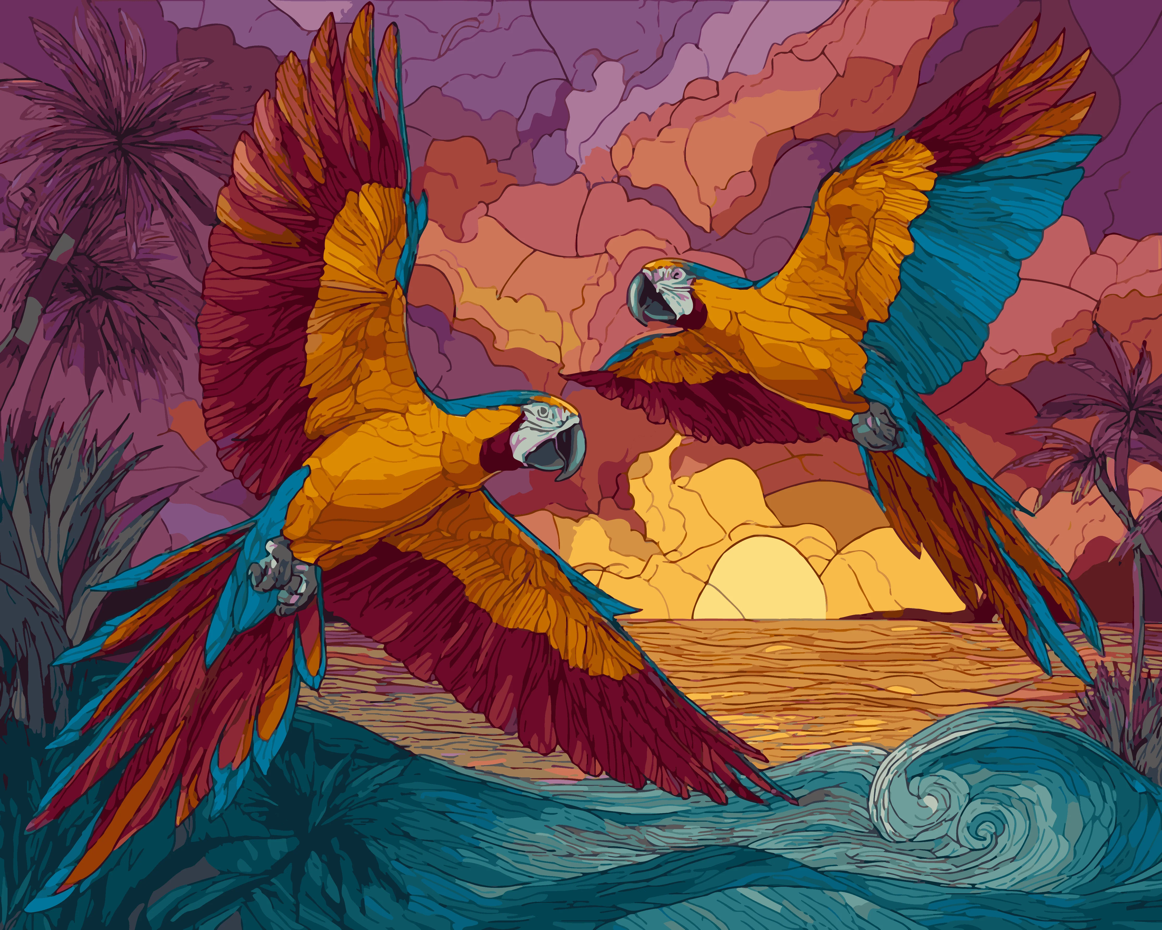 Twin Parrots - Image 3