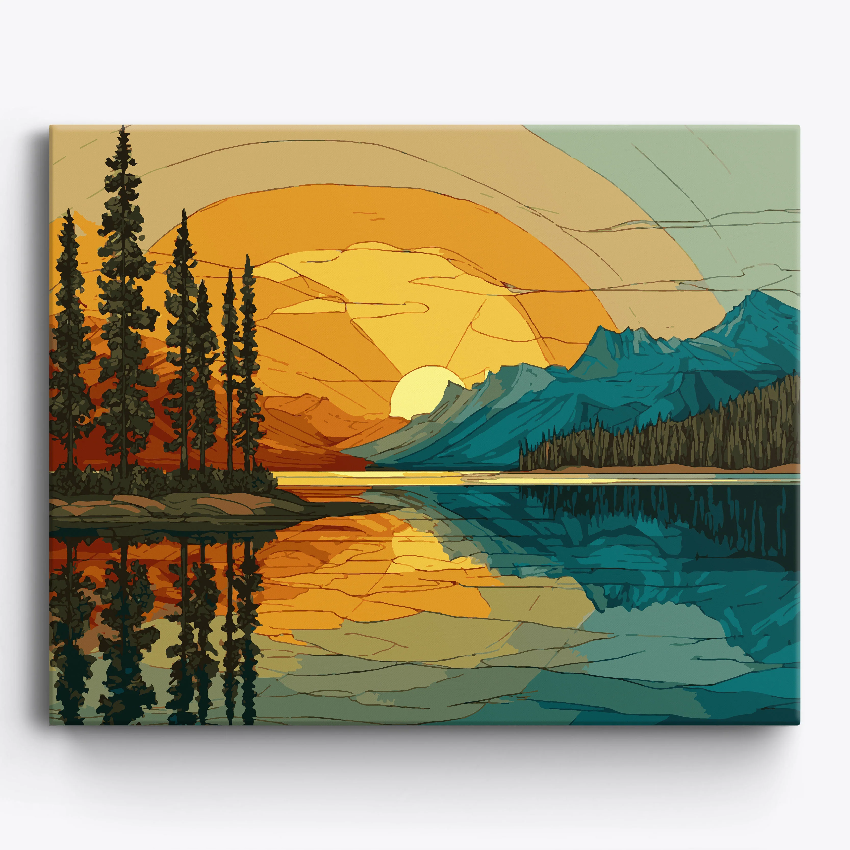 Stained Glass Sunset - Image 2