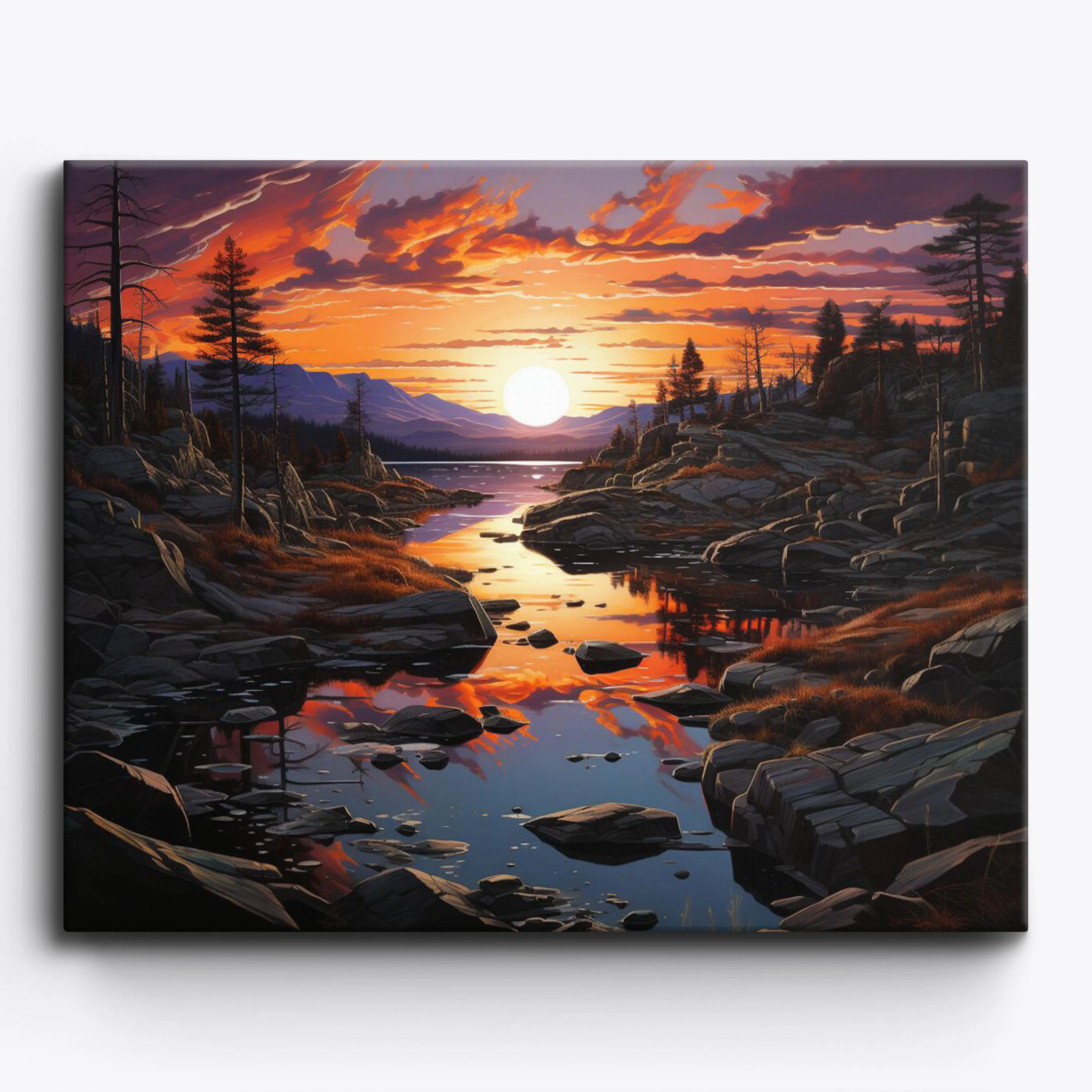Tranquil River Sunset