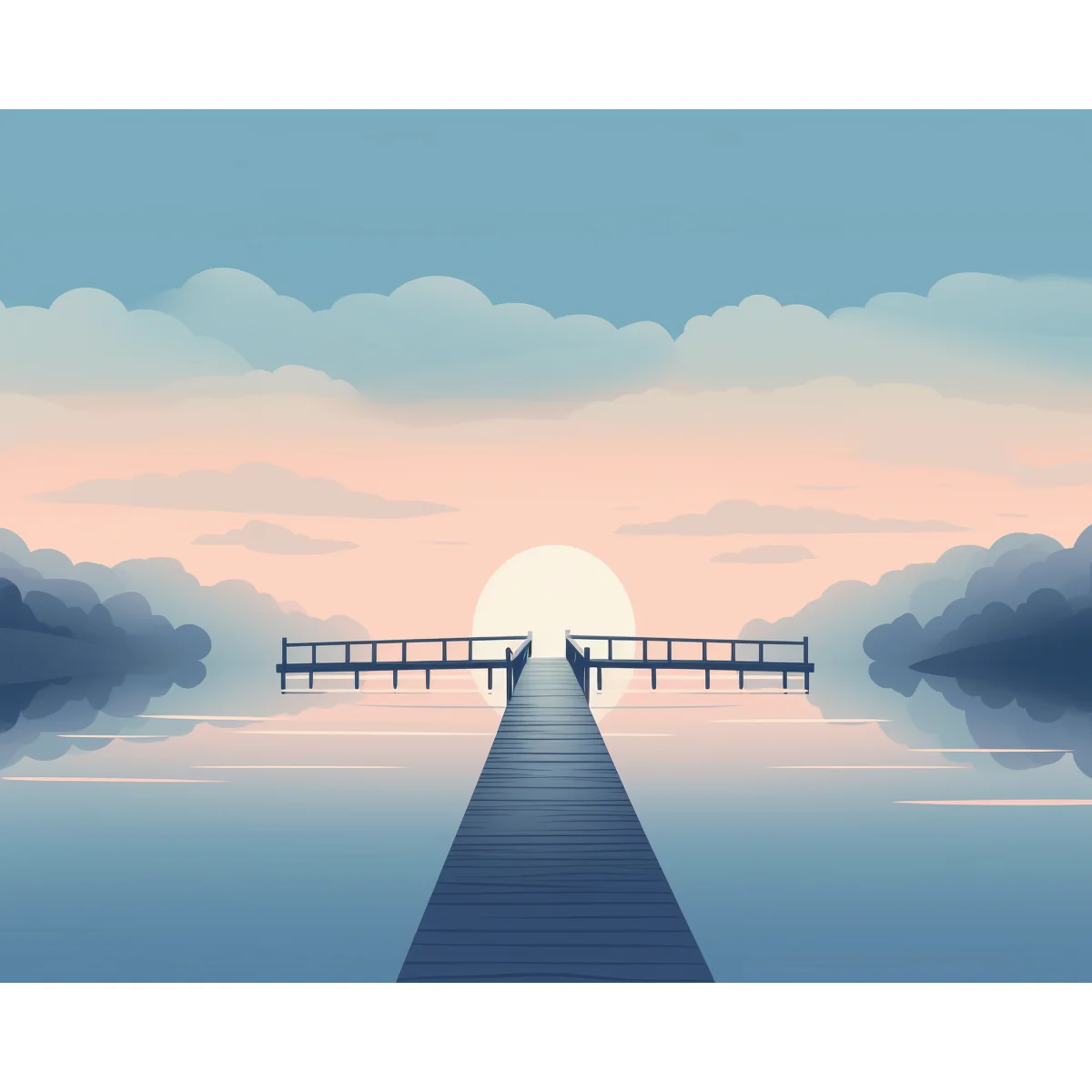Tranquil Water Crossing - Image 2