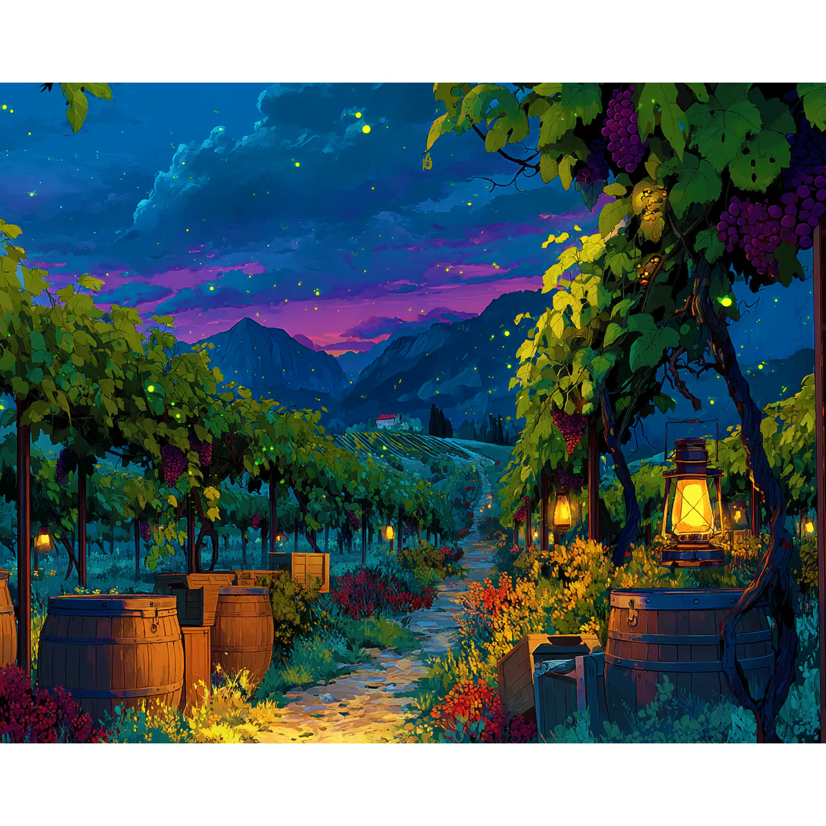 Twilight Vineyard Glow - Image 2