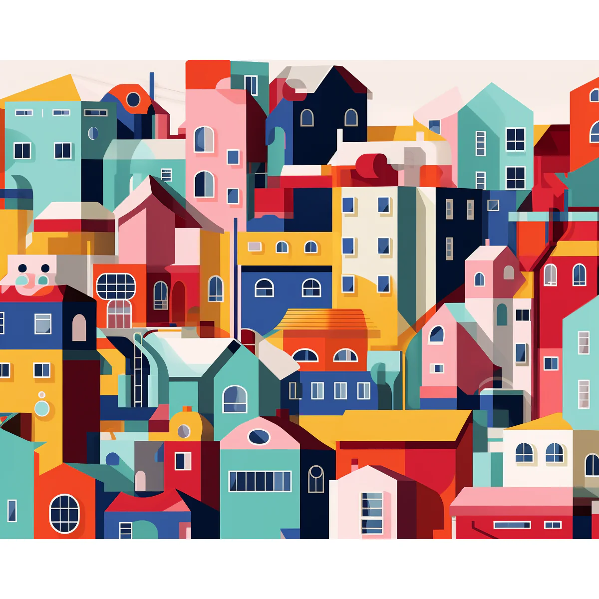 Vibrant Urban Mosaic - Image 2
