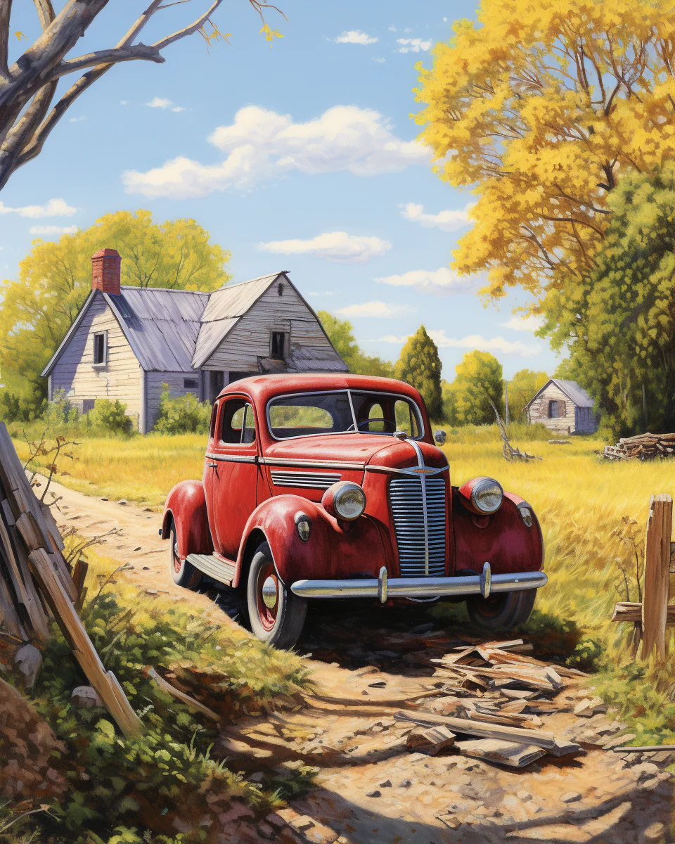 Vintage Farm Car - Image 2